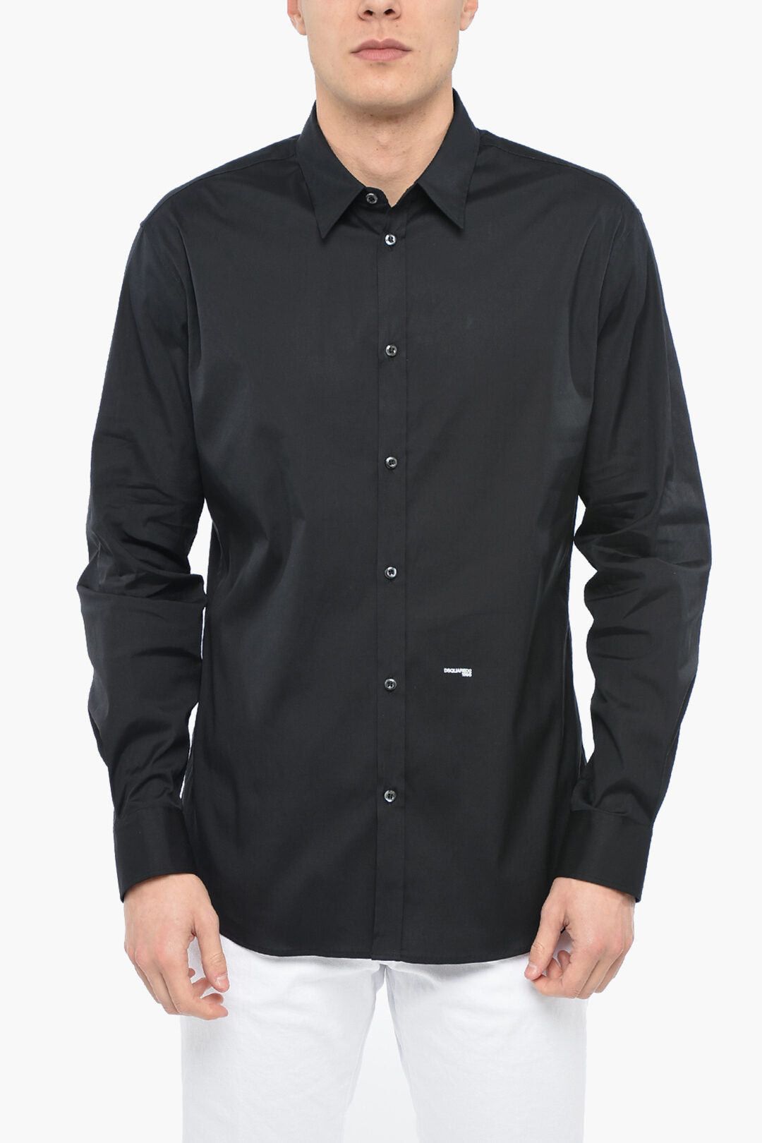 Dsquared2 Relaxed Fit Shirt with Logo Print Size US S / EU 44-46 / 1 - 1 Thumbnail