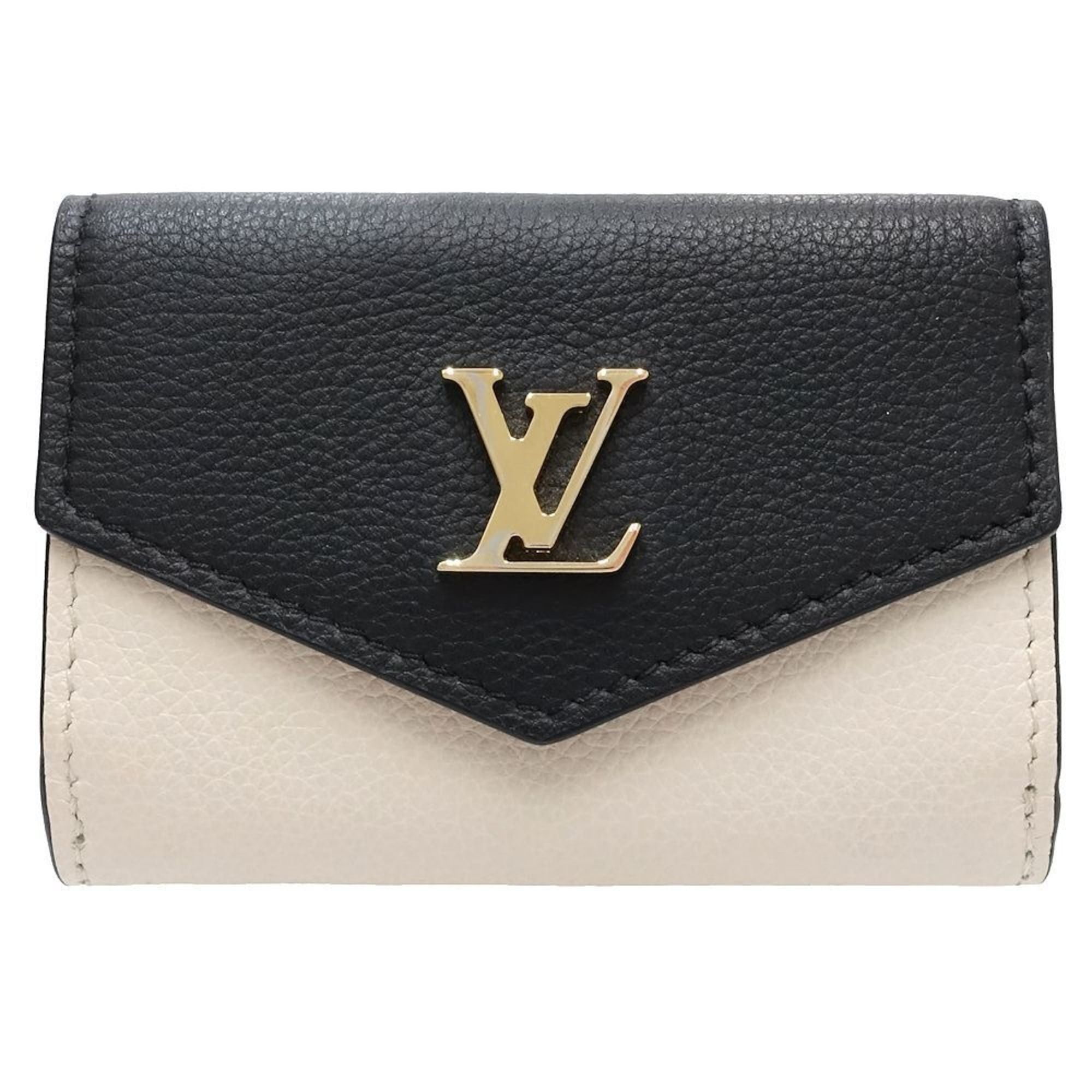 Louis Vuitton Tri-fold Wallet M80984 Portefeuille Rock Mini Noir Beige Pink Women's 181782