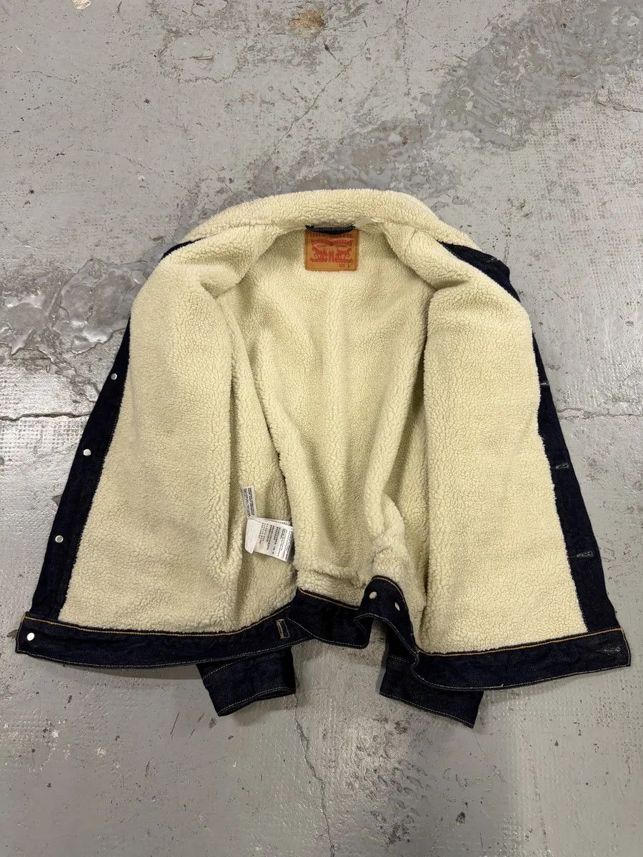 Levi's Levi’s Navy Brut Denim Shearling Jacket Size US L / EU 52-54 / 3 - 10 Thumbnail