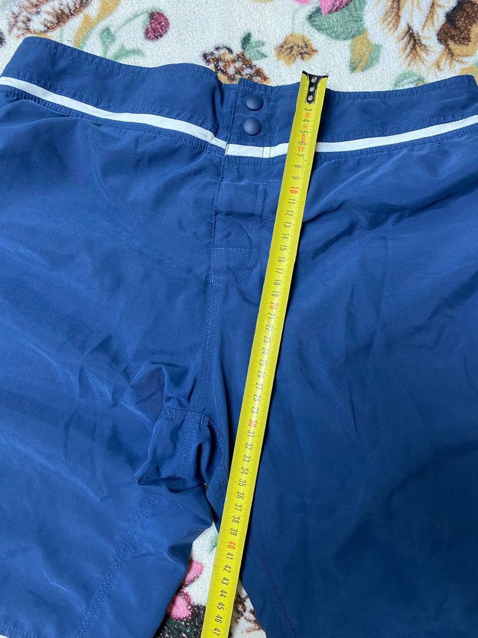 Nike Vintage blue Shorts big logo NIKE crazy Y2K streetwear Size US 32 / EU 48 - 7 Thumbnail