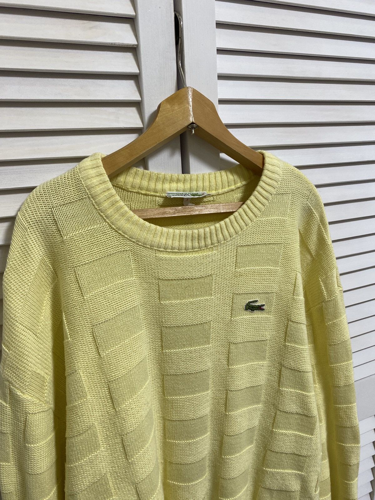 Lacoste Vintage Knitwear Sweater Lacoste Lemon Logo Cable Chunky Size US M / EU 48-50 / 2 - 5 Thumbnail