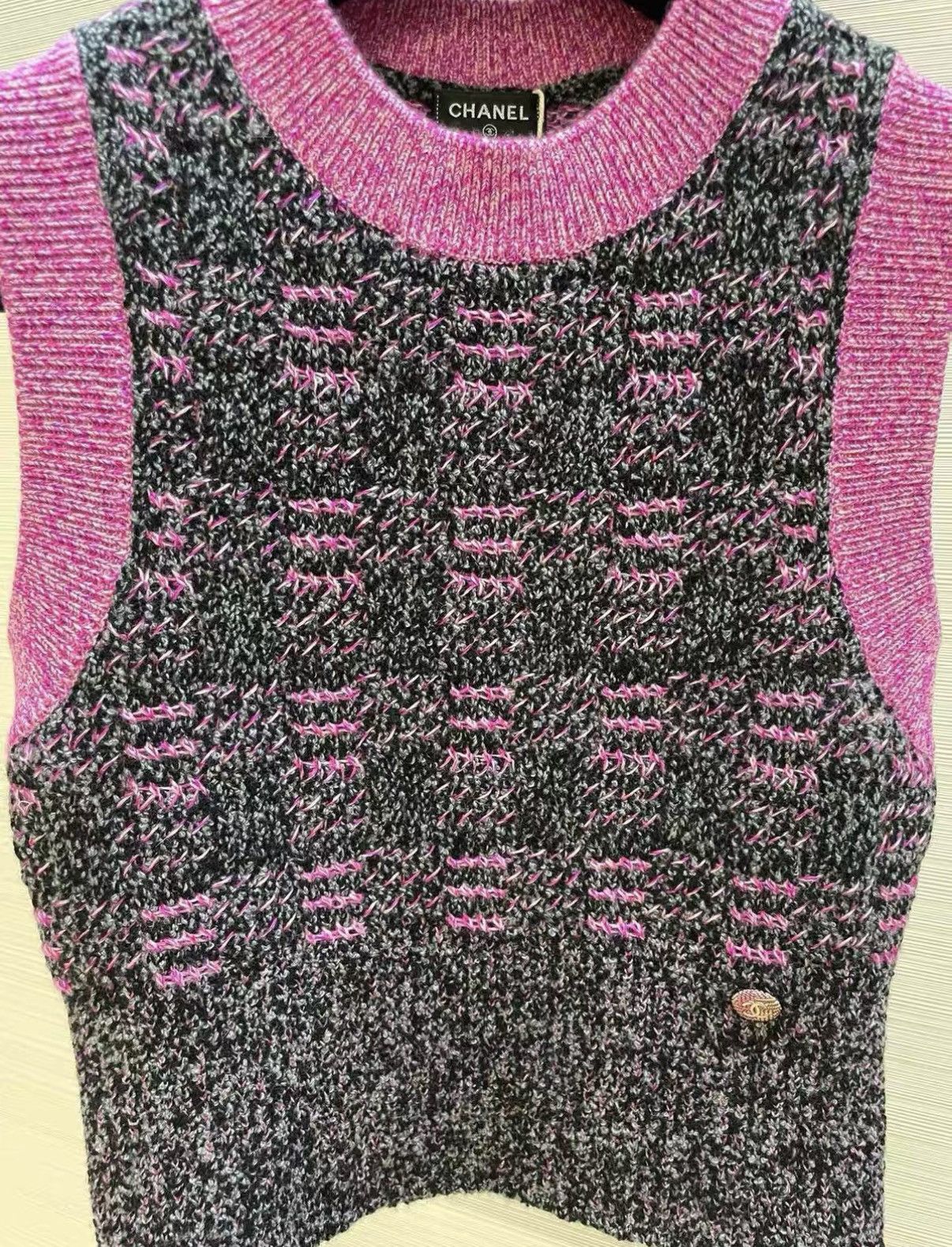 Chanel Chanel Classic Round Neck Cashmere Vest J33 Size XS / US 0-2 / IT 36-38 - 3 Thumbnail