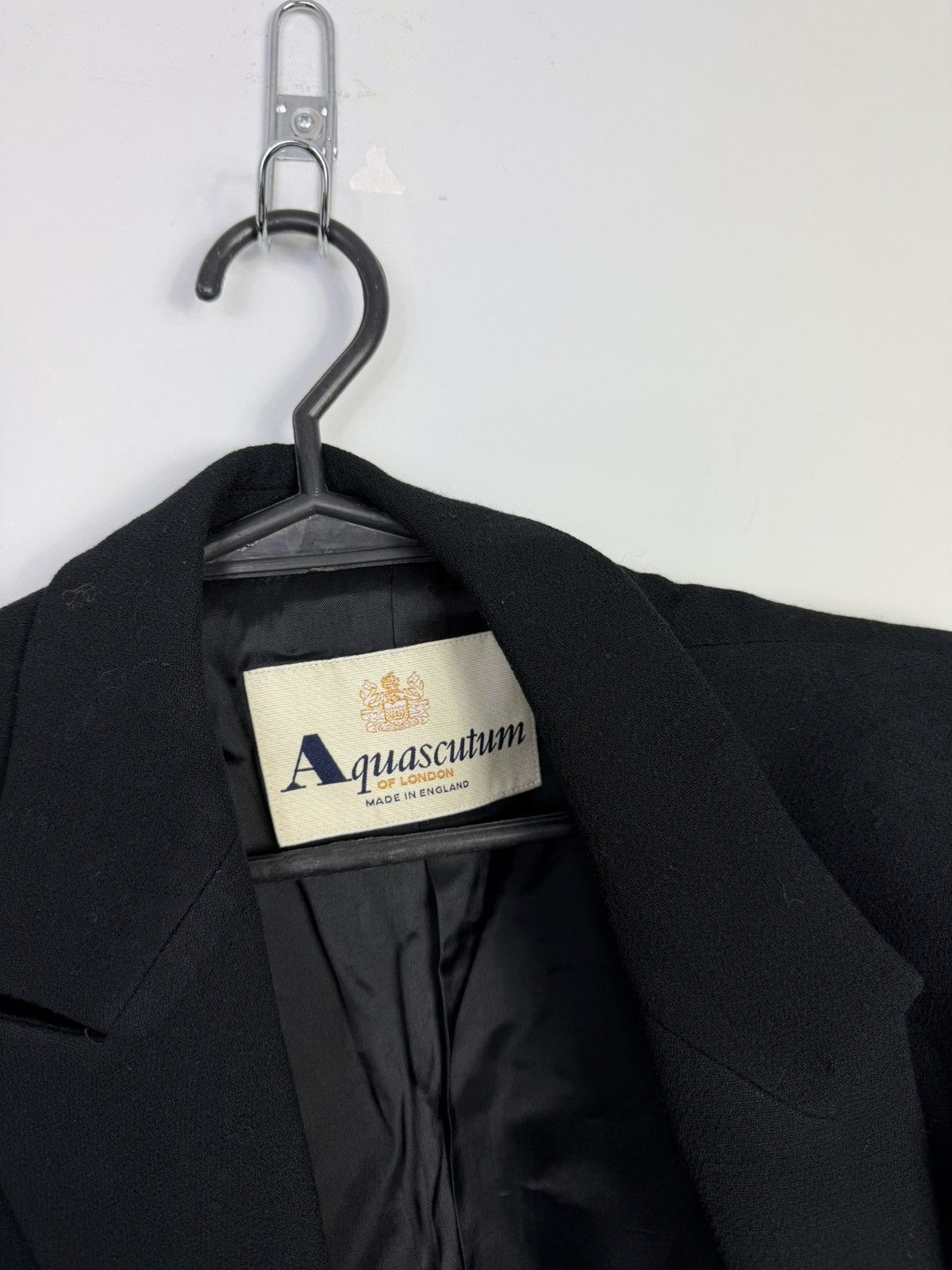 Aquascutum Elegant Aquascutum Wool Jacket, 100% Wool, Black Size S / US 4 / IT 40 - 3 Thumbnail