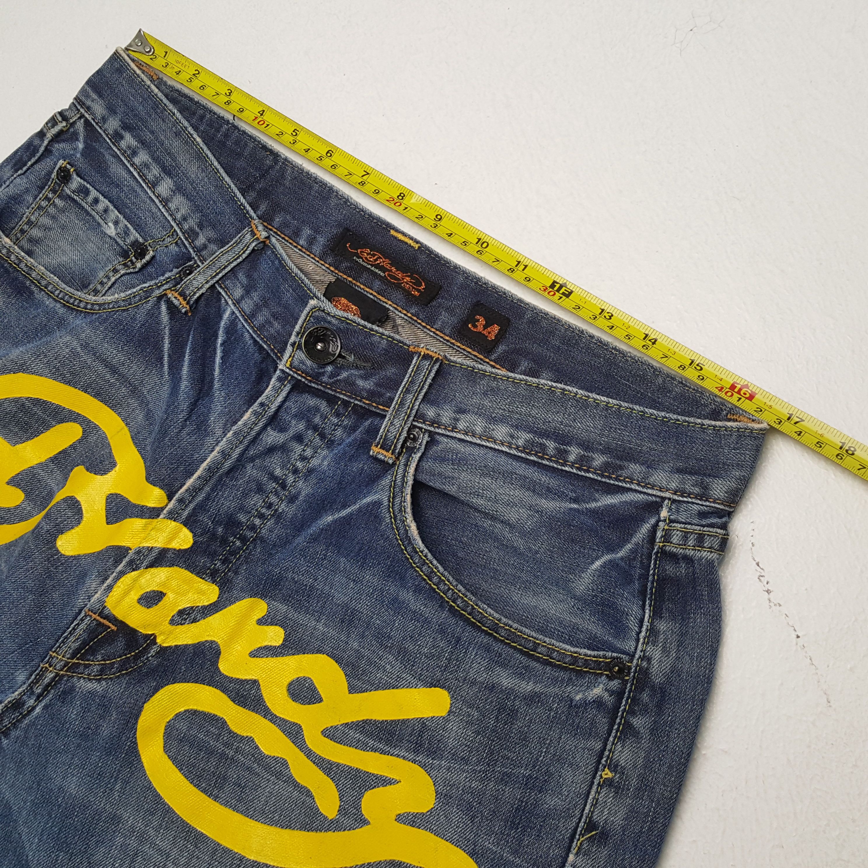 Christian Audigier × Ed Hardy × Vintage Vintage ED HARDY by CHRISTIAN AUDIGIER Designer Brand Jeans Size US 33 - 7 Thumbnail