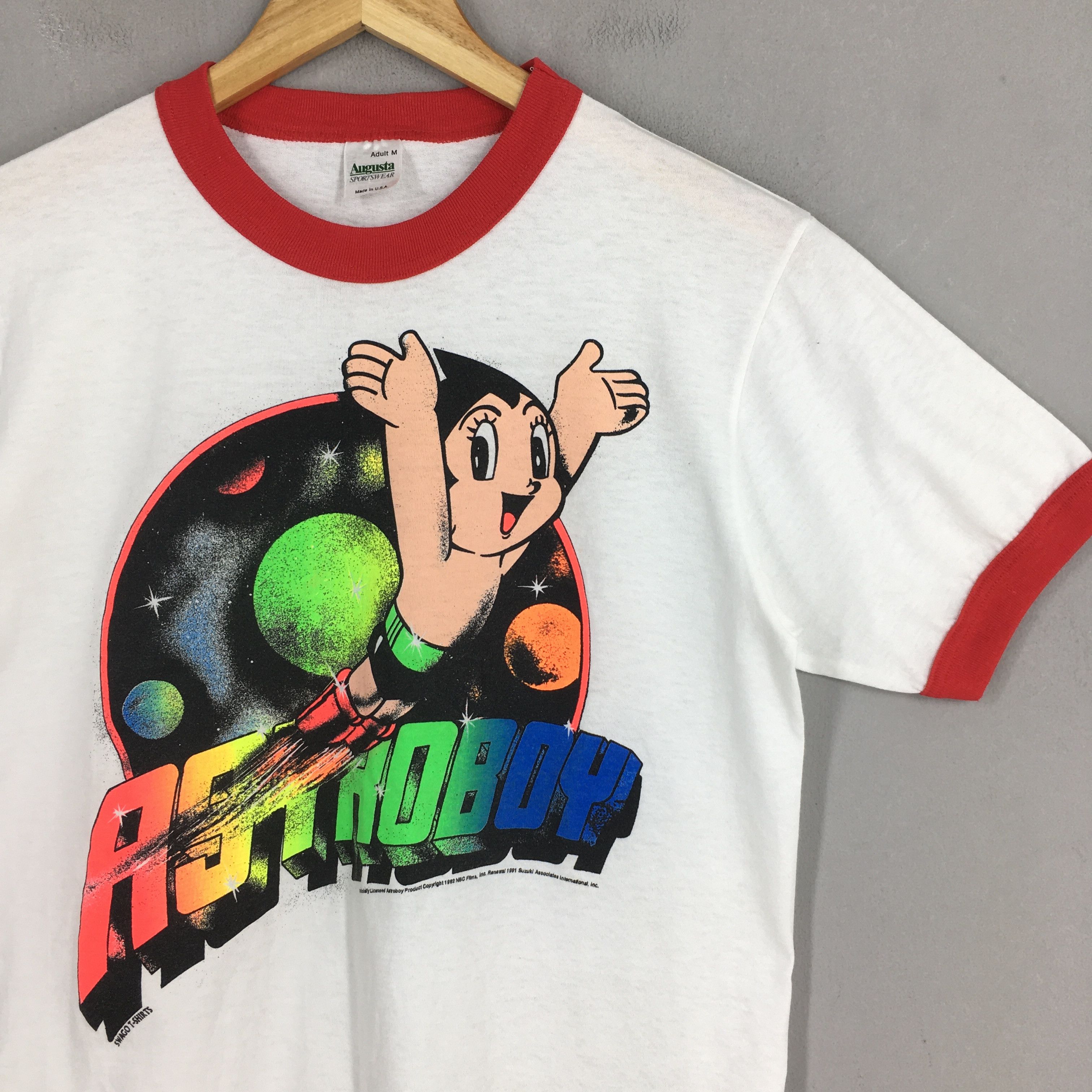 Anime × Japanese Brand × Vintage 1991 Astro Boy Mighty Atom Japanese Anime T shirt Medium Size US M / EU 48-50 / 2 - 2 Thumbnail