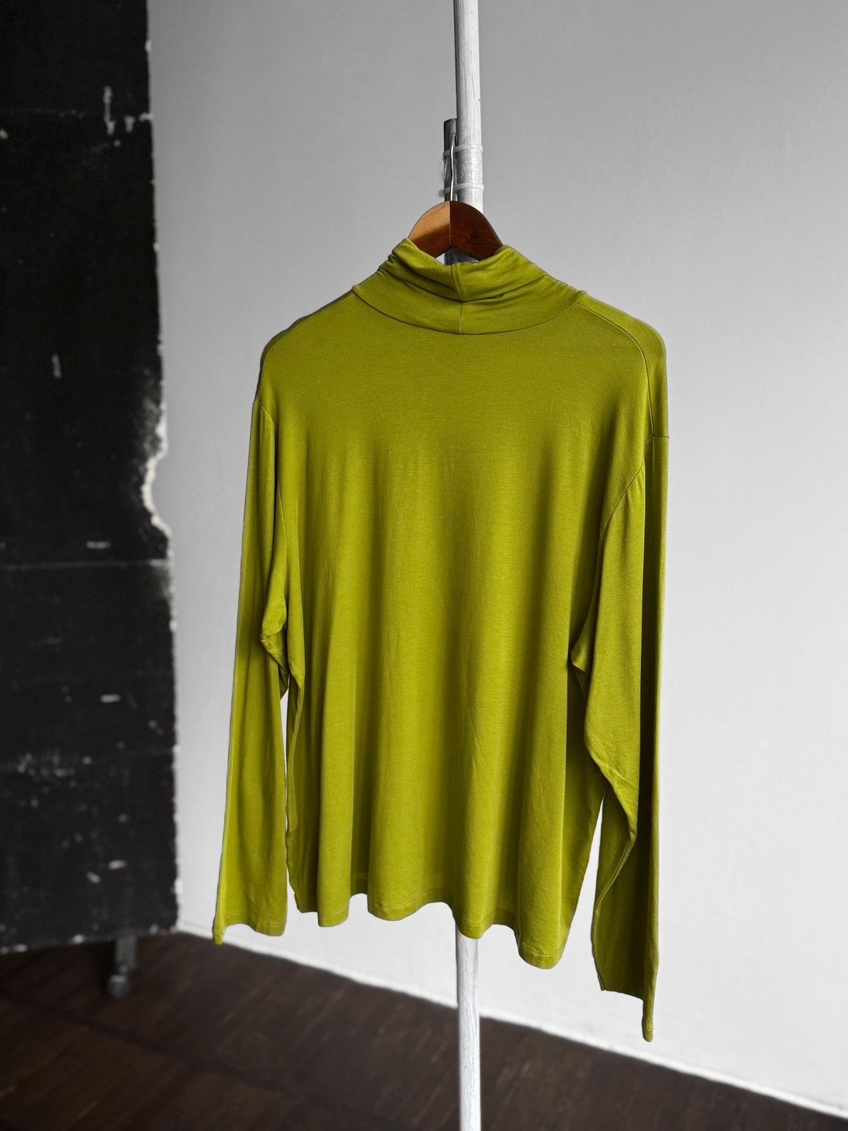 Gudrun Sjoden Gudrun Sjödén Womens Green Lightweight Turtleneck LS Top Size XXL / US 16-18 / IT 52-54 - 2 Thumbnail