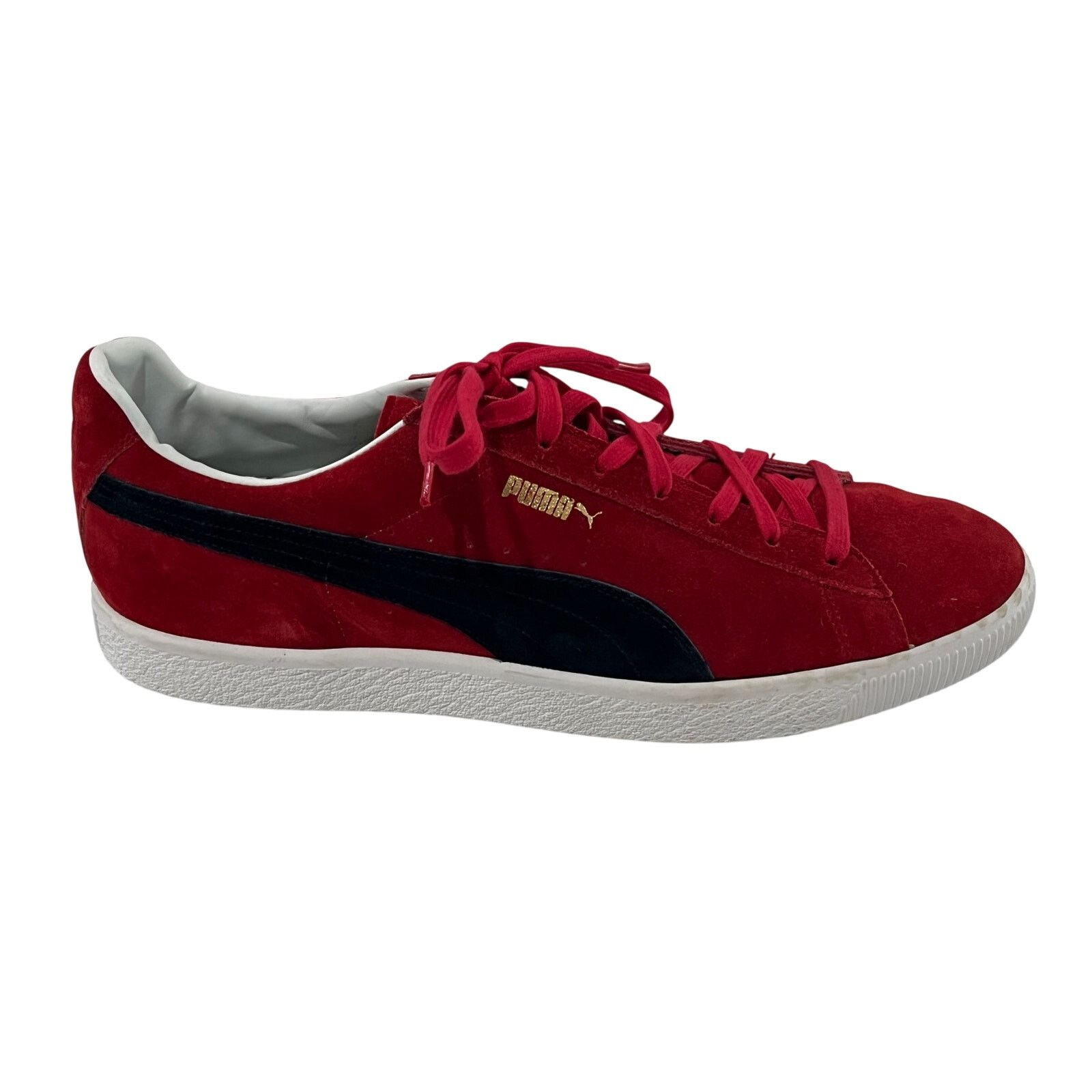 Puma *DS10 PUMA Suede VTG MIJ Retro Sneakers Red Navy Size 13 Size US 13 / EU 46 - 4 Thumbnail