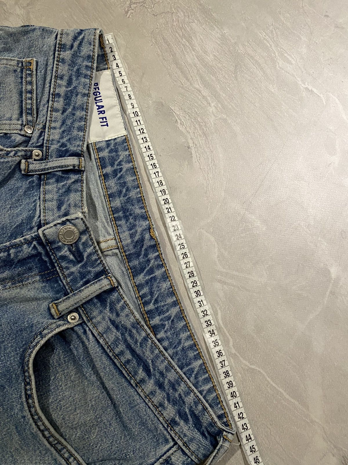 Vintage Crazy Washed Lightblue Rare Avan Destroyed Wide Leg / Y2K Size US 33 - 10 Thumbnail