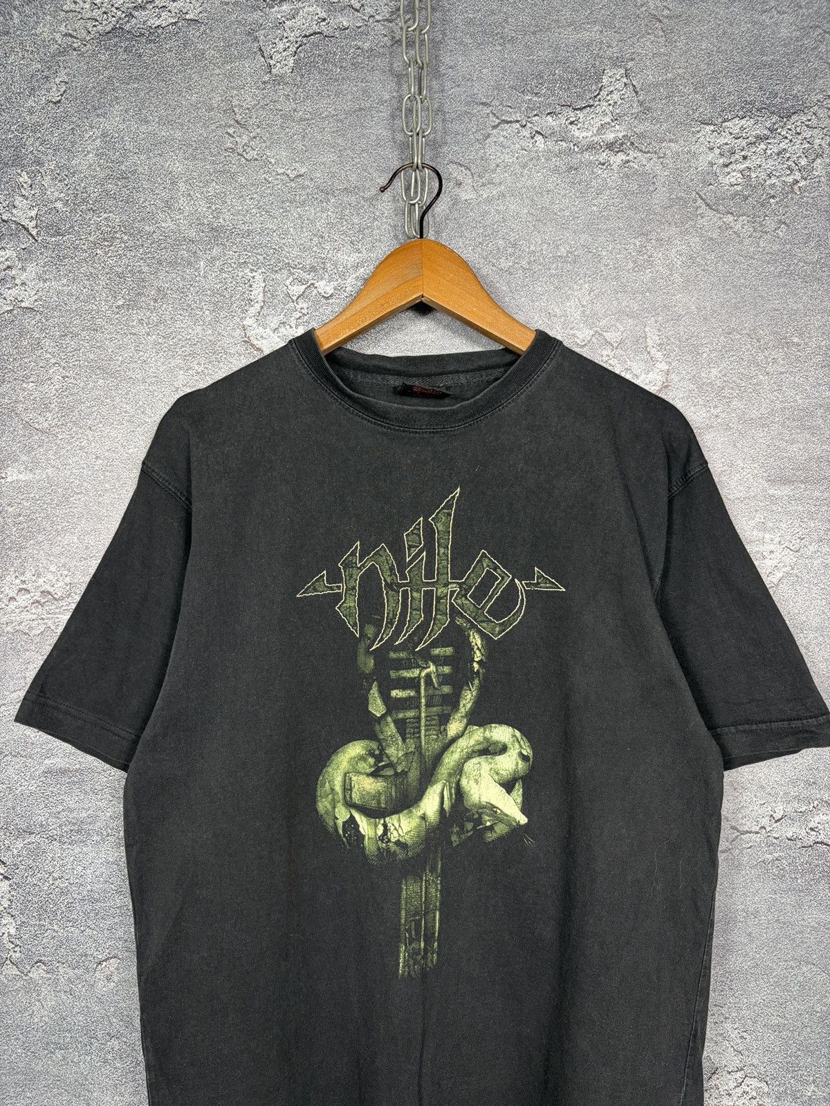 Band Tees Vintage 2002 Nile In Their Darkened Shrines Metal T-shirt Size US XL / EU 56 / 4 - 3 Thumbnail