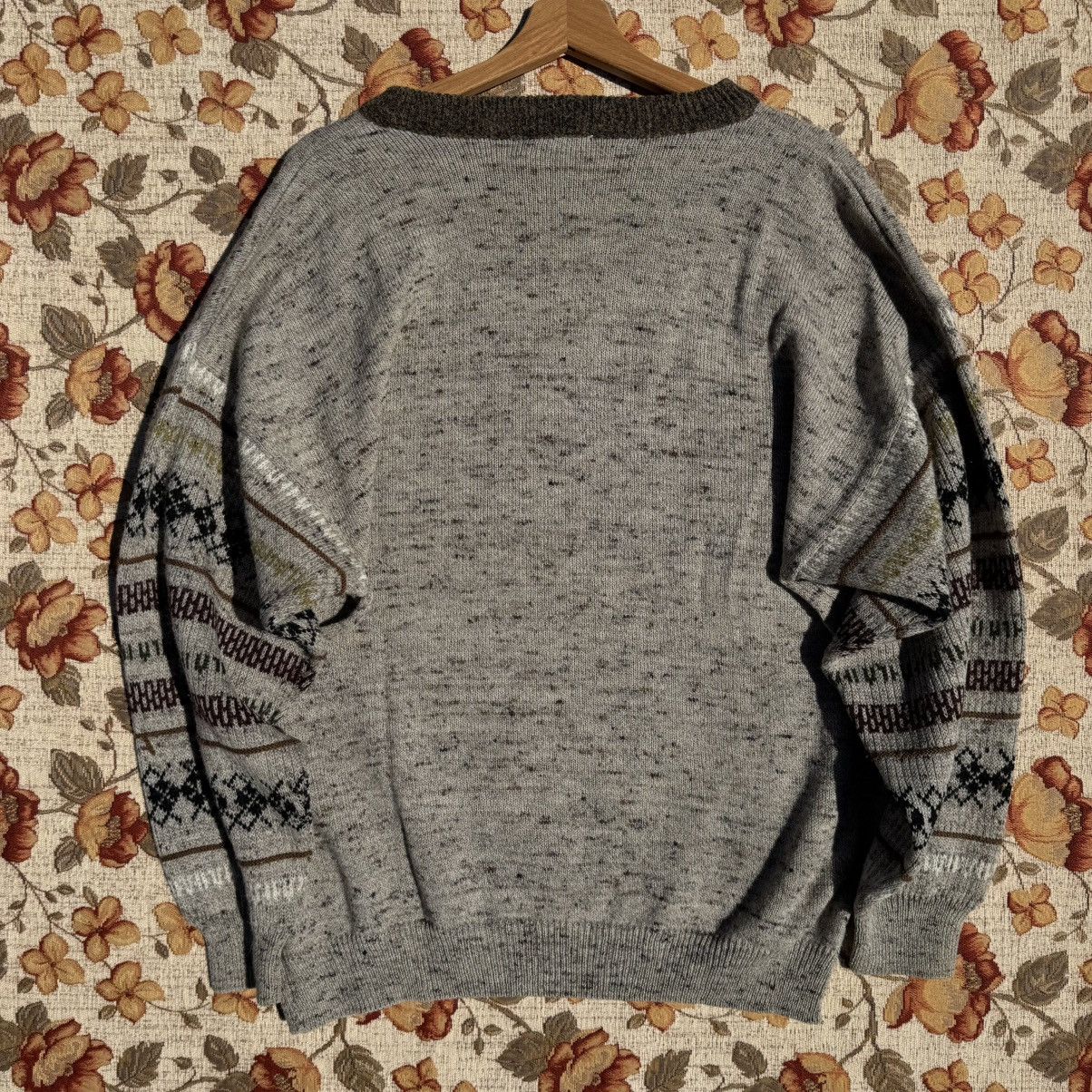 Japanese Brand × Vintage Vintage Embroidered Polar Bear Eclectic Sweater Wool cute Size US L / EU 52-54 / 3 - 8 Thumbnail