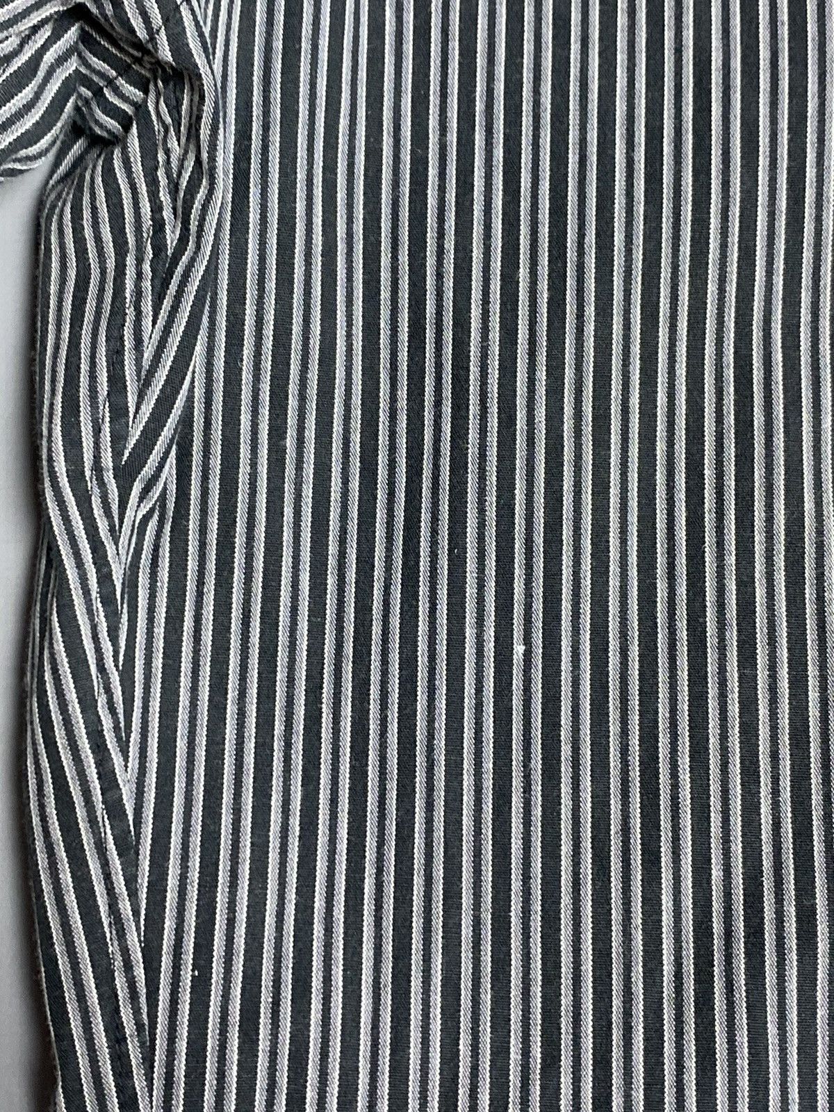 Thierry Mugler Vintage Thierry Mugler Striped Slim Snap Button Shirt Sz 40 Size US M / EU 48-50 / 2 - 6 Thumbnail