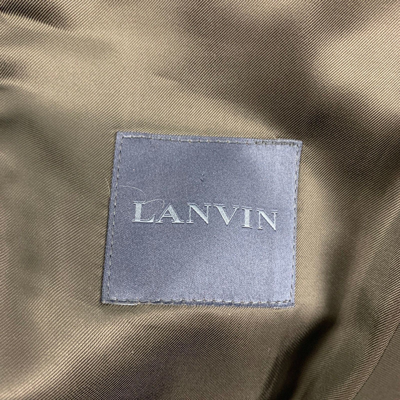 Lanvin LANVIN Size 38 Black Wool Lycra Tuxedo Sport Coat Size 38R - 6 Thumbnail