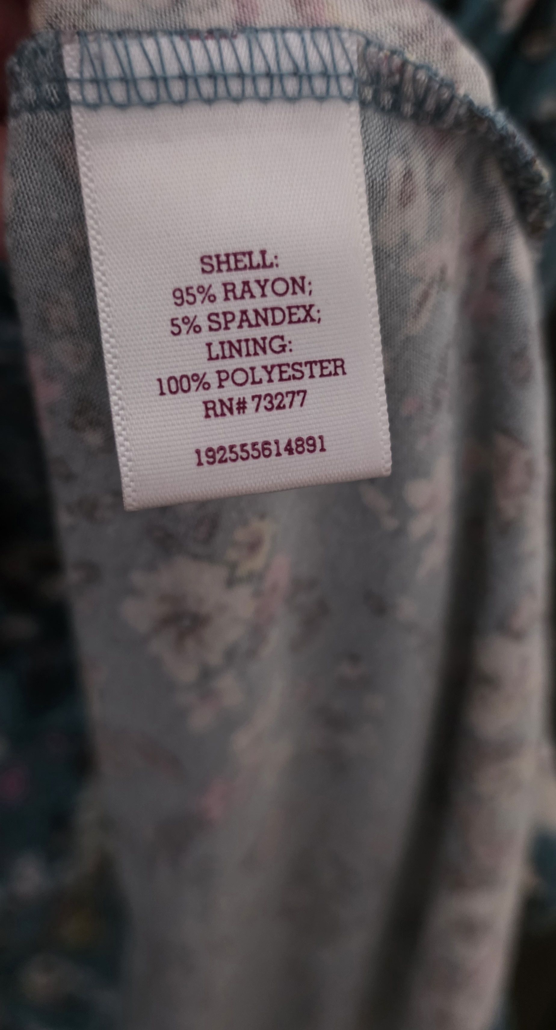 Other SO Blue Floral Print Ruched Strapless Dress Size Small Size S / US 4 / IT 40 - 4 Thumbnail