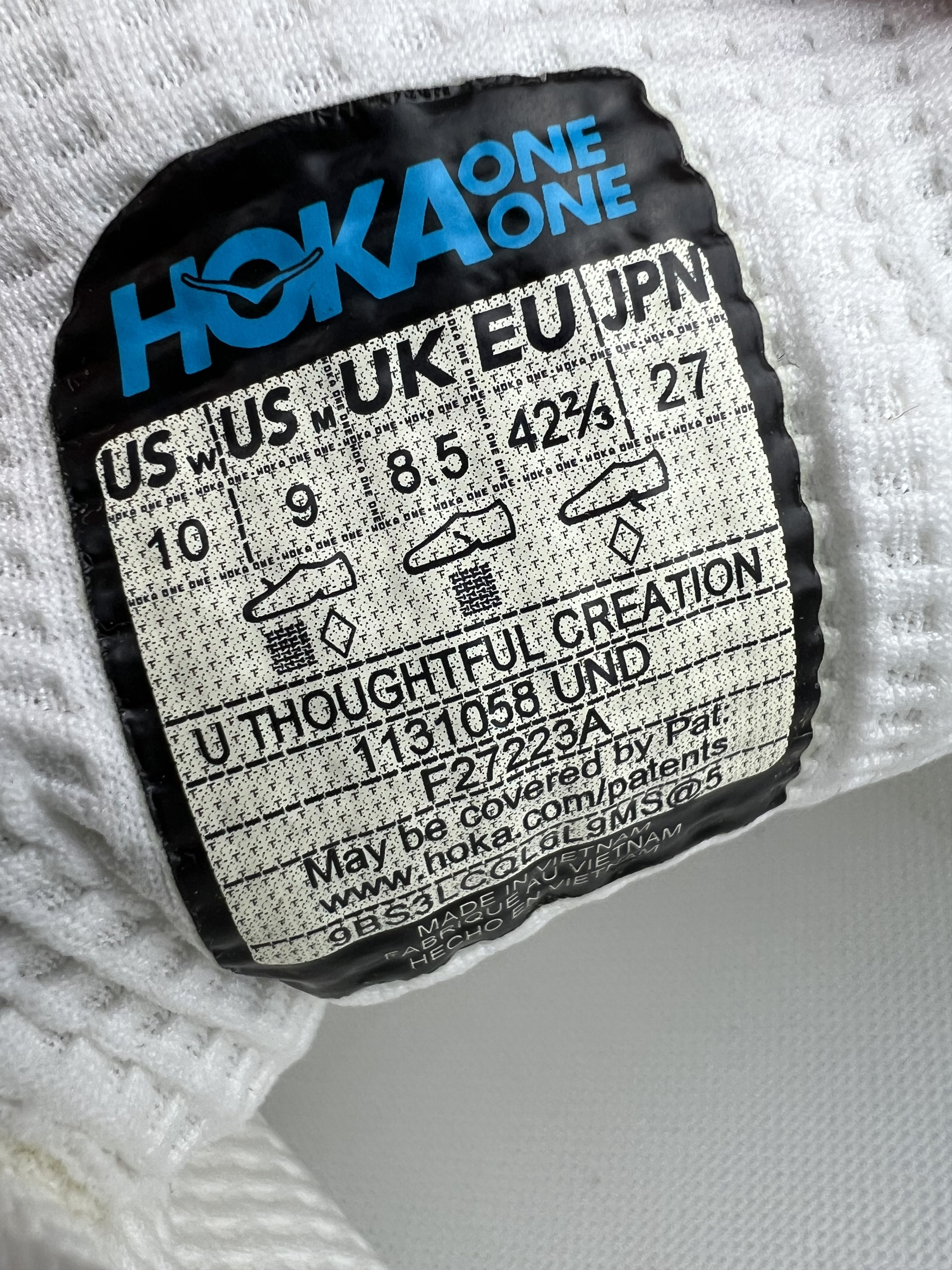 Hoka Hoka One One U Thoughtful Creation White Sneakers Size US 10 / IT 40 - 8 Thumbnail