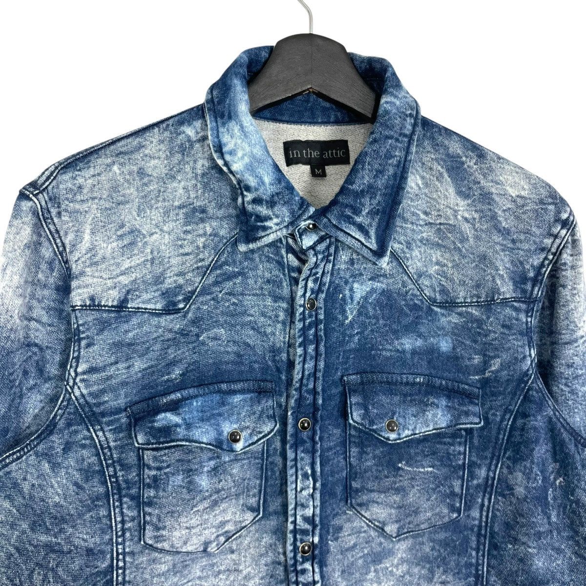 In The Attic Vintage In The Attic Acid Wash Shirt Button Japanese Brand Size US S / EU 44-46 / 1 - 7 Thumbnail