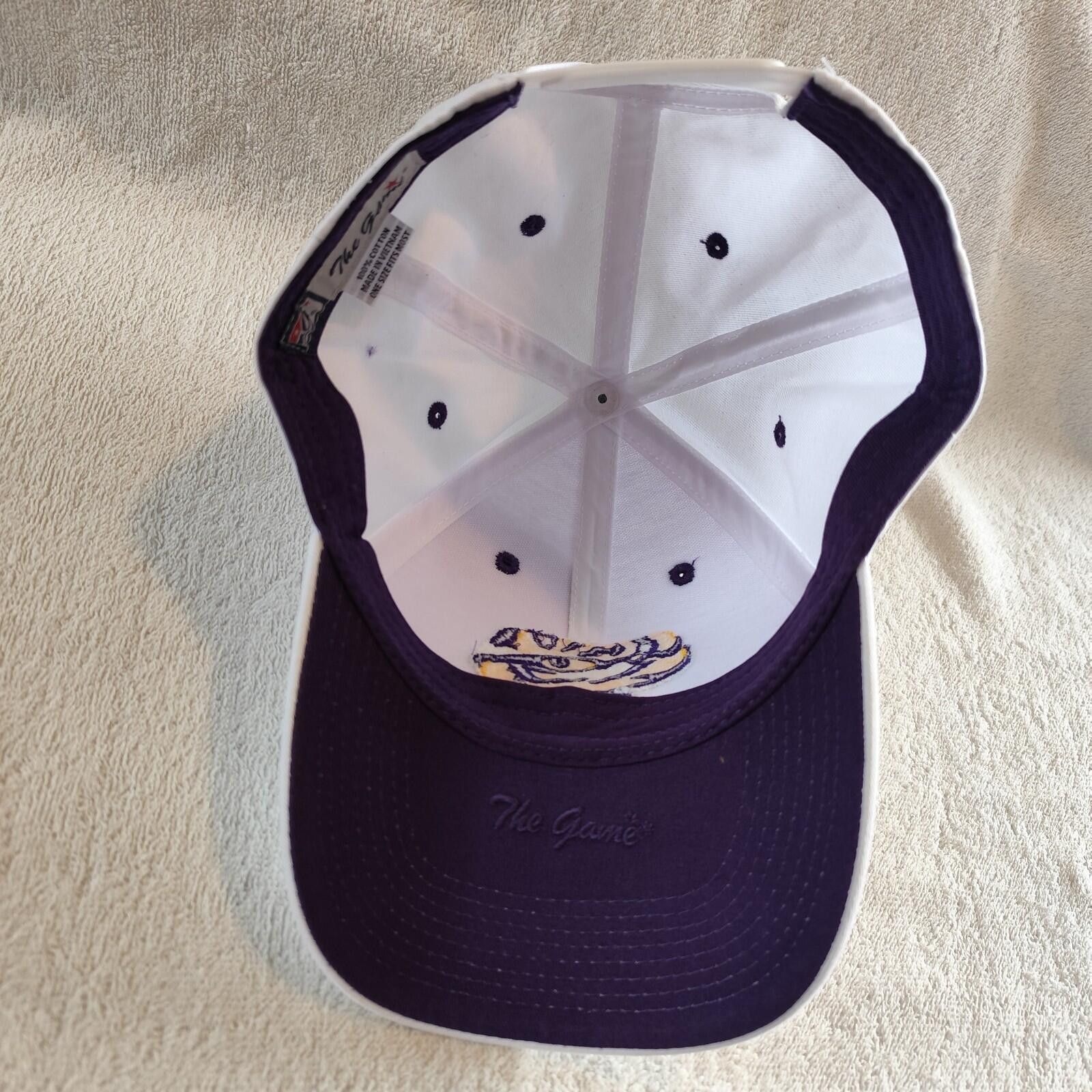 The Game The Game White LSU Tigers 5-Panel Trucker Adjustable Hat Size ONE SIZE - 7 Thumbnail