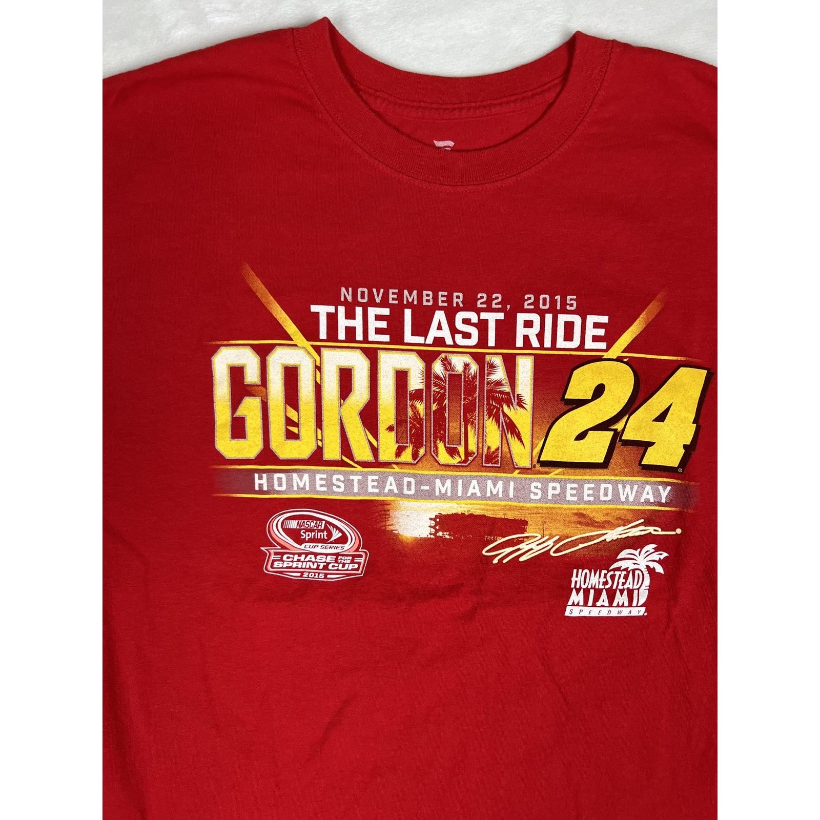 NASCAR Jeff Gordon T-Shirt Size XL NASCAR Last Ride Homestead Miami Size US XL / EU 56 / 4 - 4 Thumbnail