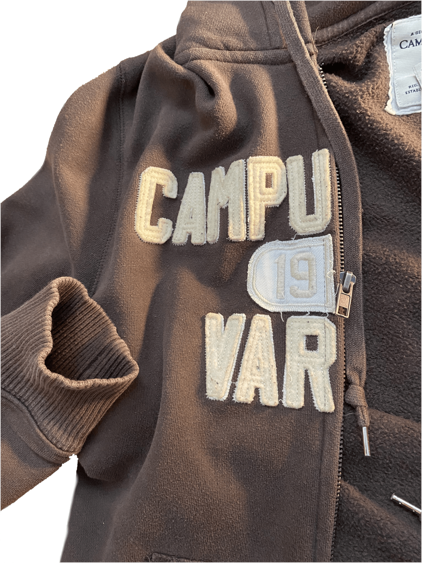 Vintage Zip Crop Hoodie Cotton Small/Large Unisex Vintage Y2K Grunge Size US S / EU 44-46 / 1 - 3 Thumbnail