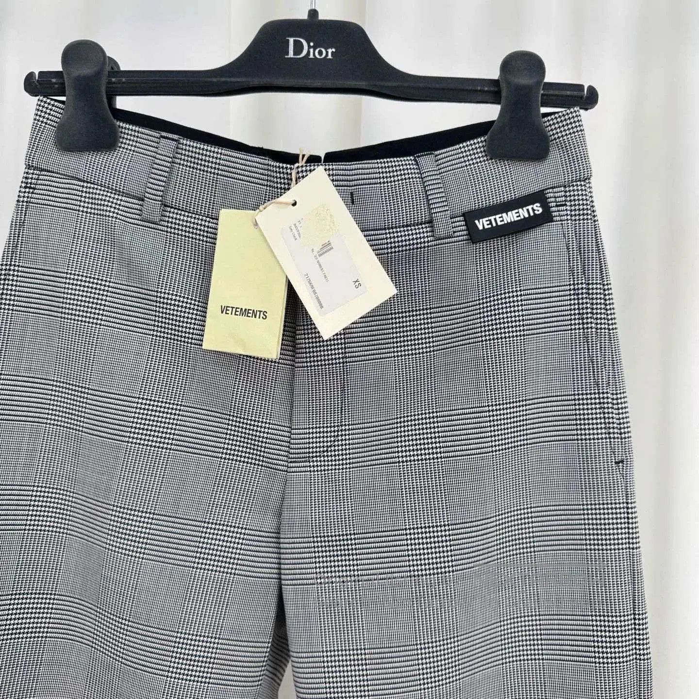 Vetements Vetements Logo Checkered Wool Casual Trousers. Size 28" / US 6 / IT 42 - 3 Thumbnail