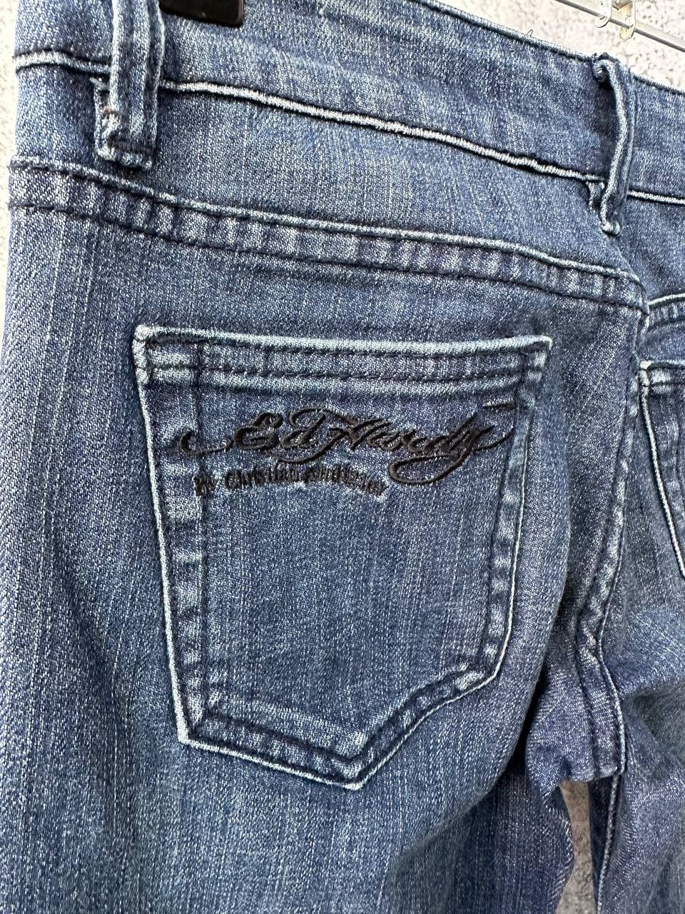 Christian Audigier × Ed Hardy Ed Hardy by Christian Audigier Jeans Denim Pant Size 31" - 6 Thumbnail