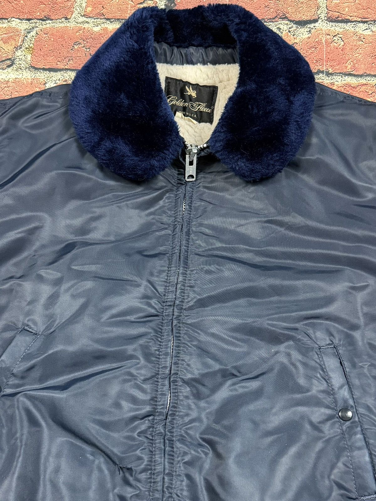 Other Vintage Golden Fleece Jacket Bomber Sherpa 70s B-15 Sherpa Size US XL / EU 56 / 4 - 7 Thumbnail
