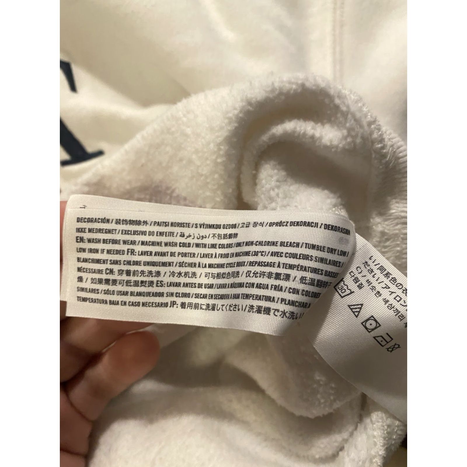Abercrombie & Fitch Abercrombie & Fitch Sweatshirt Womens Cropped Embroidered Crew Neck White Medium Size M / US 6-8 / IT 42-44 - 8 Thumbnail