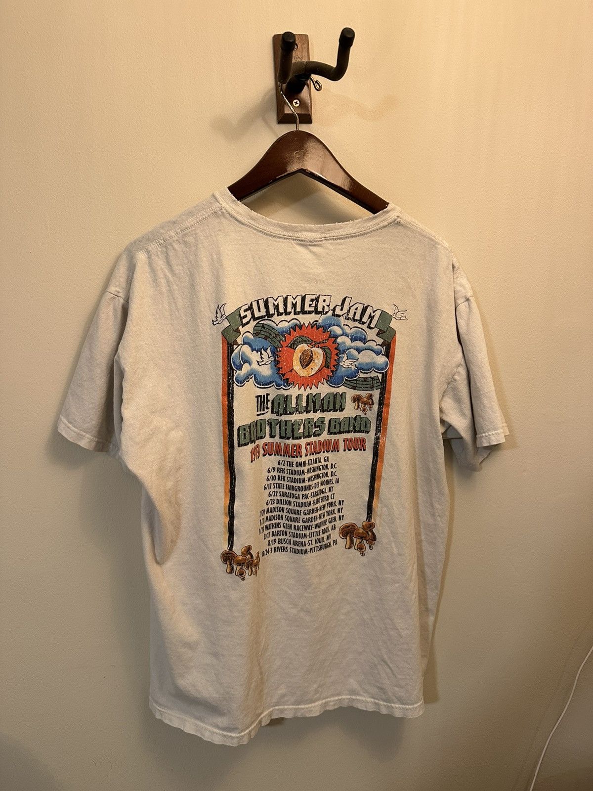 Vintage RARE 70s ALLMAN BROTHER TEE Size US L / EU 52-54 / 3 - 3 Thumbnail