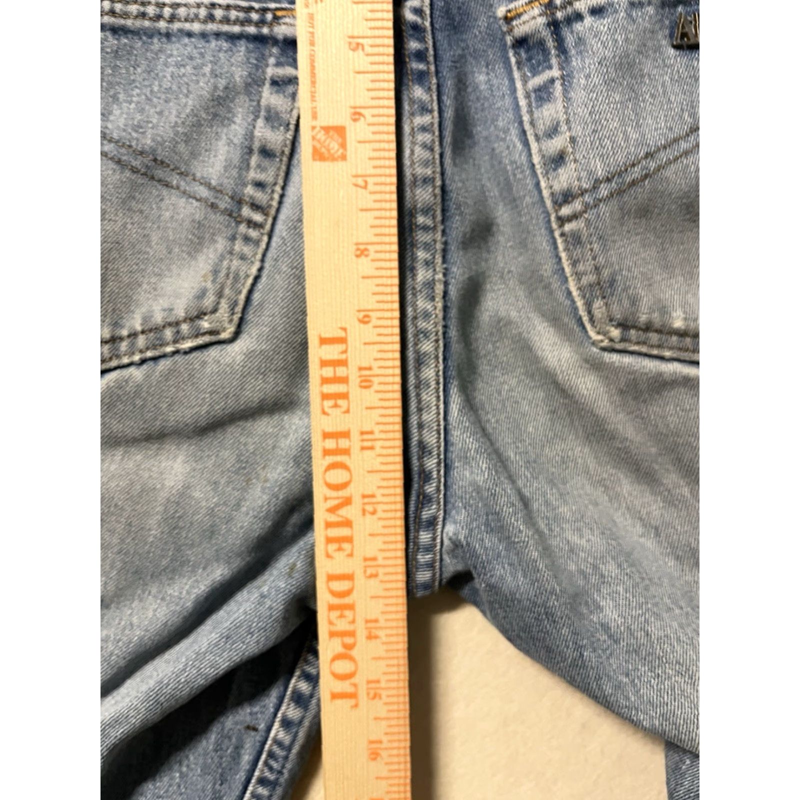 Armani Exchange VINTAGE Armani Exchange Mens Jeans 30 x 32 Denim Distressed 90s 5-Pocket Regular Blue Jeans Mens Size US 30 / EU 46 - 4 Thumbnail