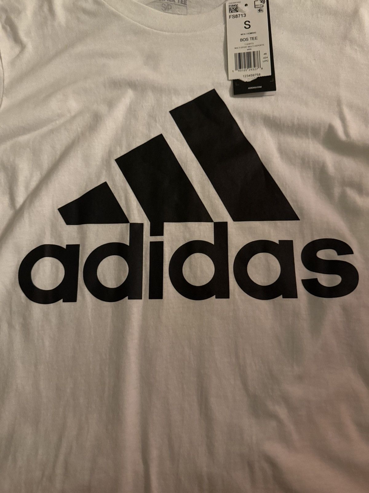 Adidas Adidas S/S Amplifier Logo Shirt White Size Small DS 28L001 Size US S / EU 44-46 / 1 - 2 Thumbnail