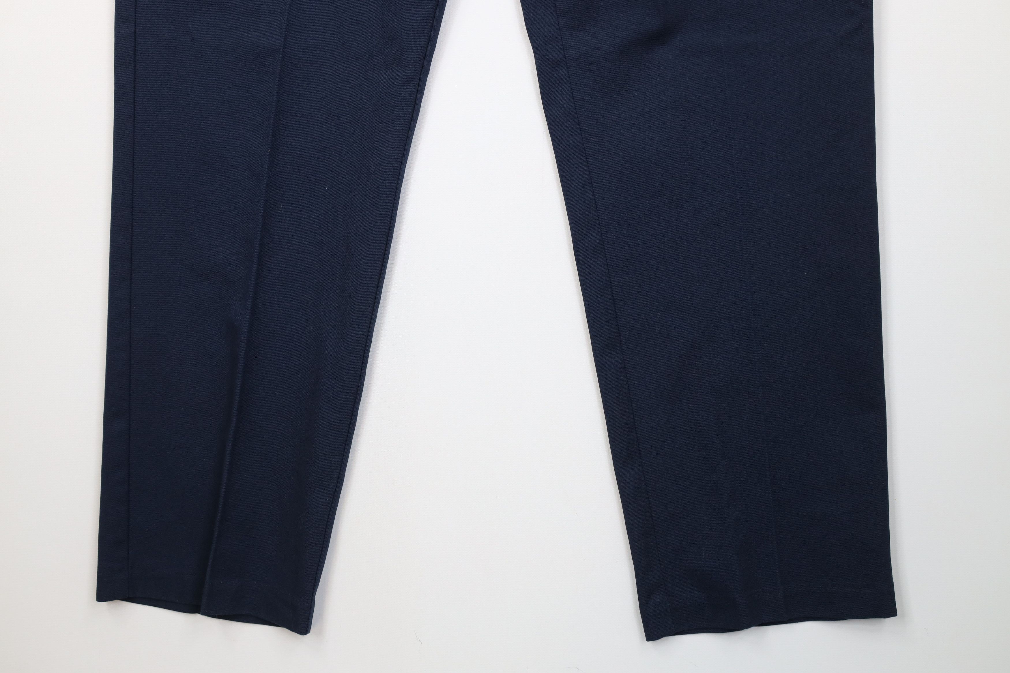 Vintage Vintage 90s Streetwear Wide Leg Chino Pants Workwear Blue Size US 36 / EU 52 - 4 Thumbnail