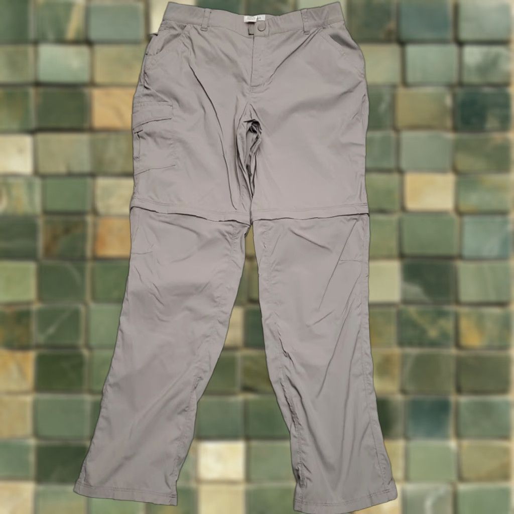 Vintage LL Bean Pants Womens M Gray Tropicwear Nylon Convertible Lightweight Outdoors Size 32" / US 10 / IT 46 - 1 Thumbnail