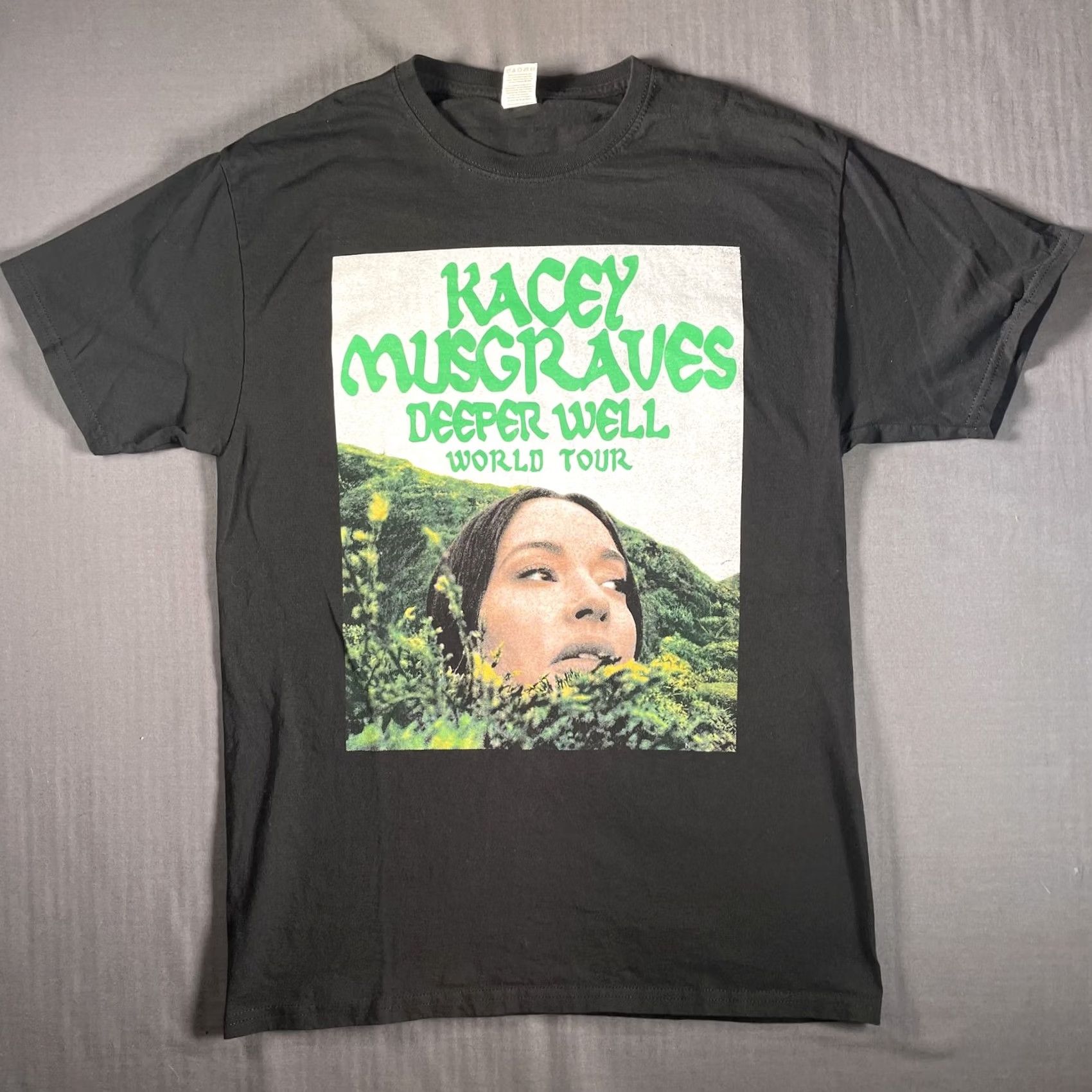 Vintage Kacey Musgraves Deeper Well Tour Band Shirt Mens Medium Black Concert Wear Size US M / EU 48-50 / 2 - 3 Thumbnail