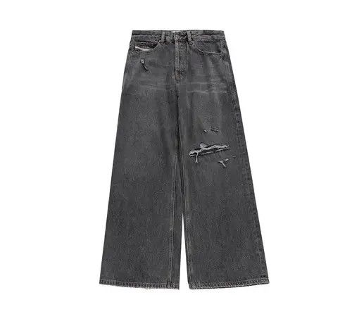 VIBE Black Ripped Baggy jeans Size US 34 / EU 50 - 2 Thumbnail
