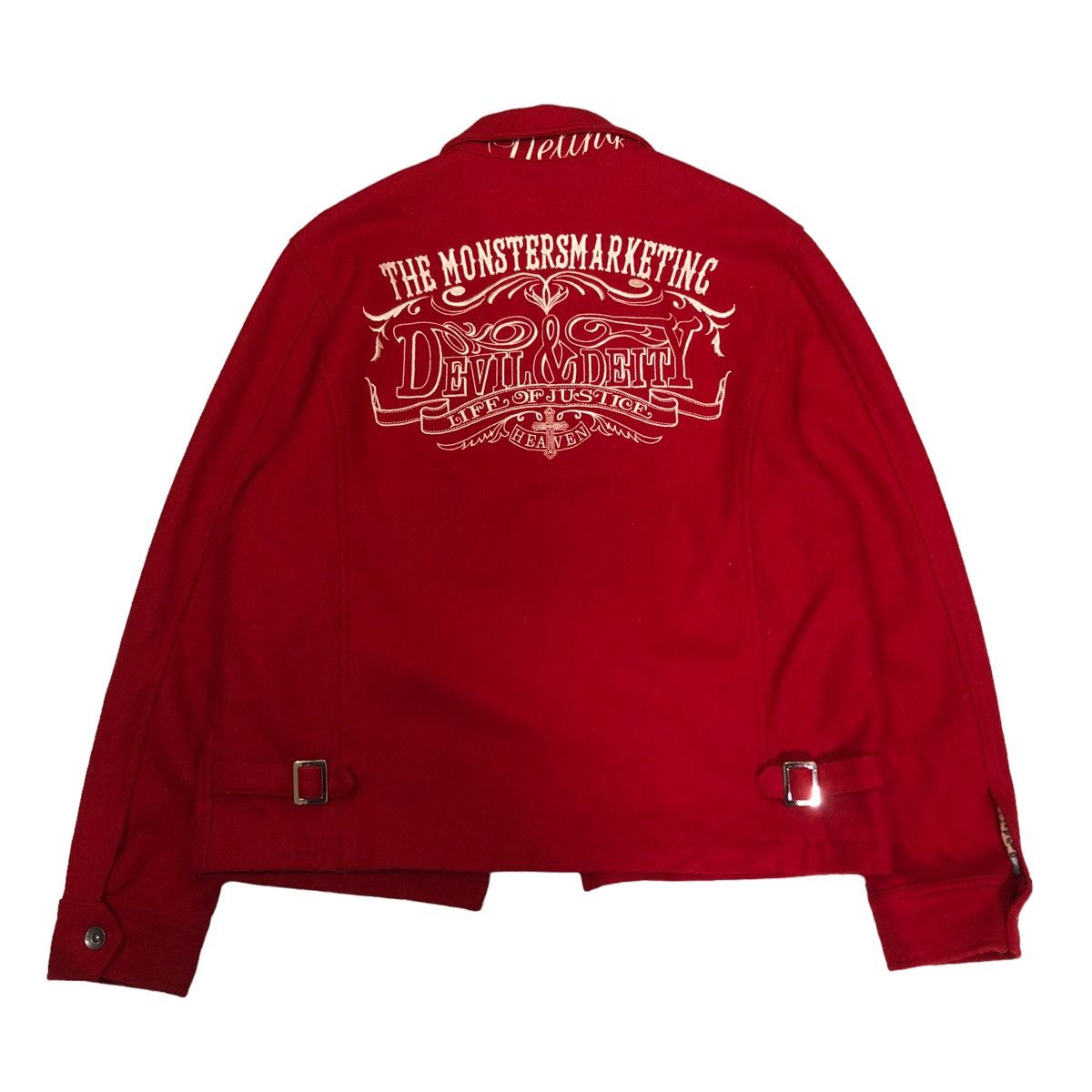 Hysteric Glamour 🔥VINTAGE BIKER JACKET MONSTER MARKETING BIG LOGO Size US M / EU 48-50 / 2 - 1 Thumbnail