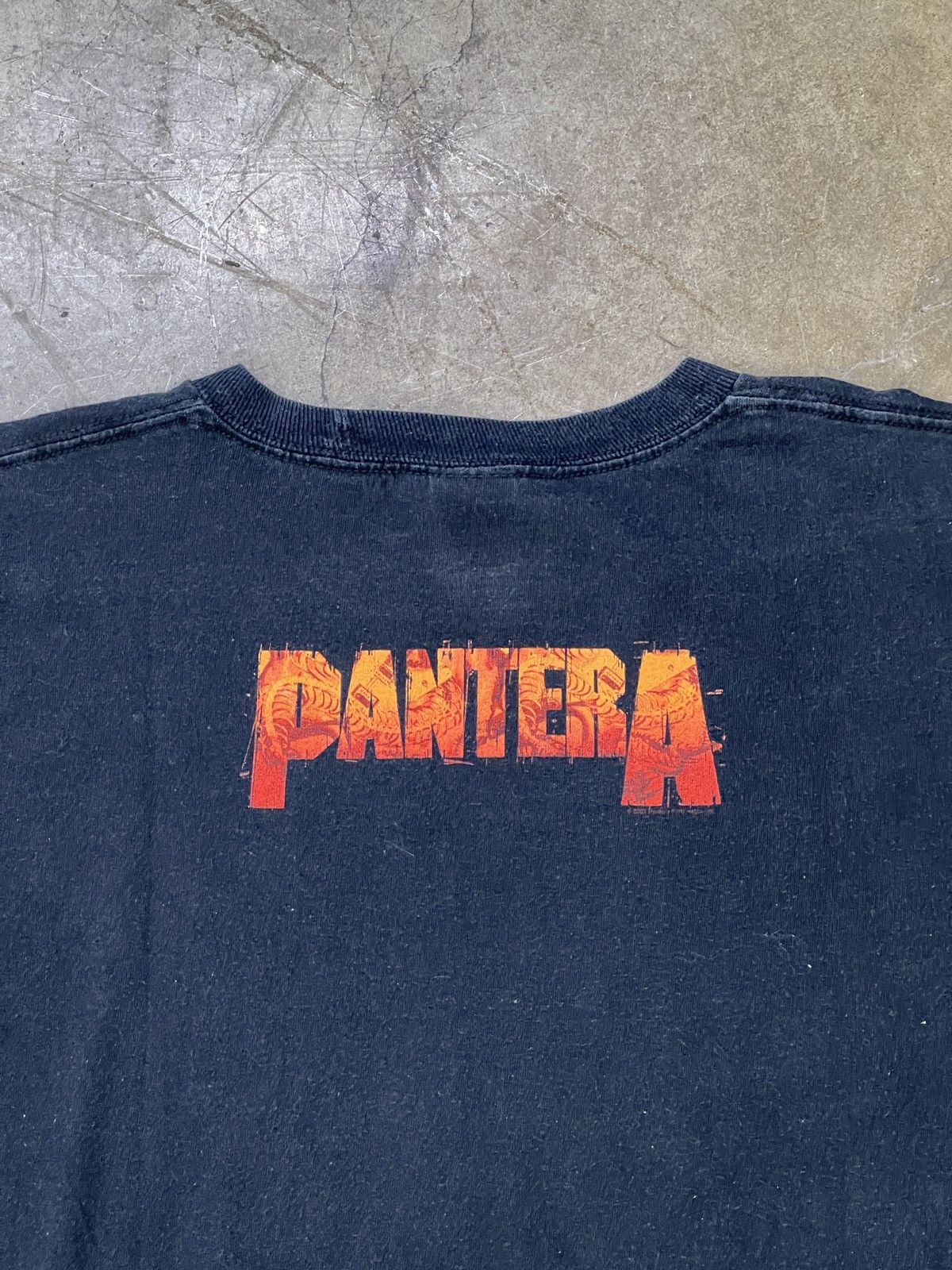 Band Tees × Vintage Vintage Pantera Skeleton Snake Guitar on Fire Tee Sz. 2XL Size US XXL / EU 58 / 5 - 5 Thumbnail