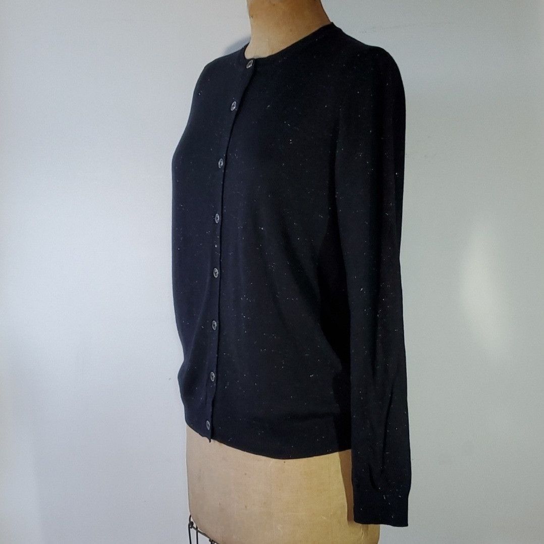 Nicole Miller Nicole Miller Size L Cardigan Sweater Metallic Glitter Black Size L / US 10 / IT 46 - 4 Thumbnail
