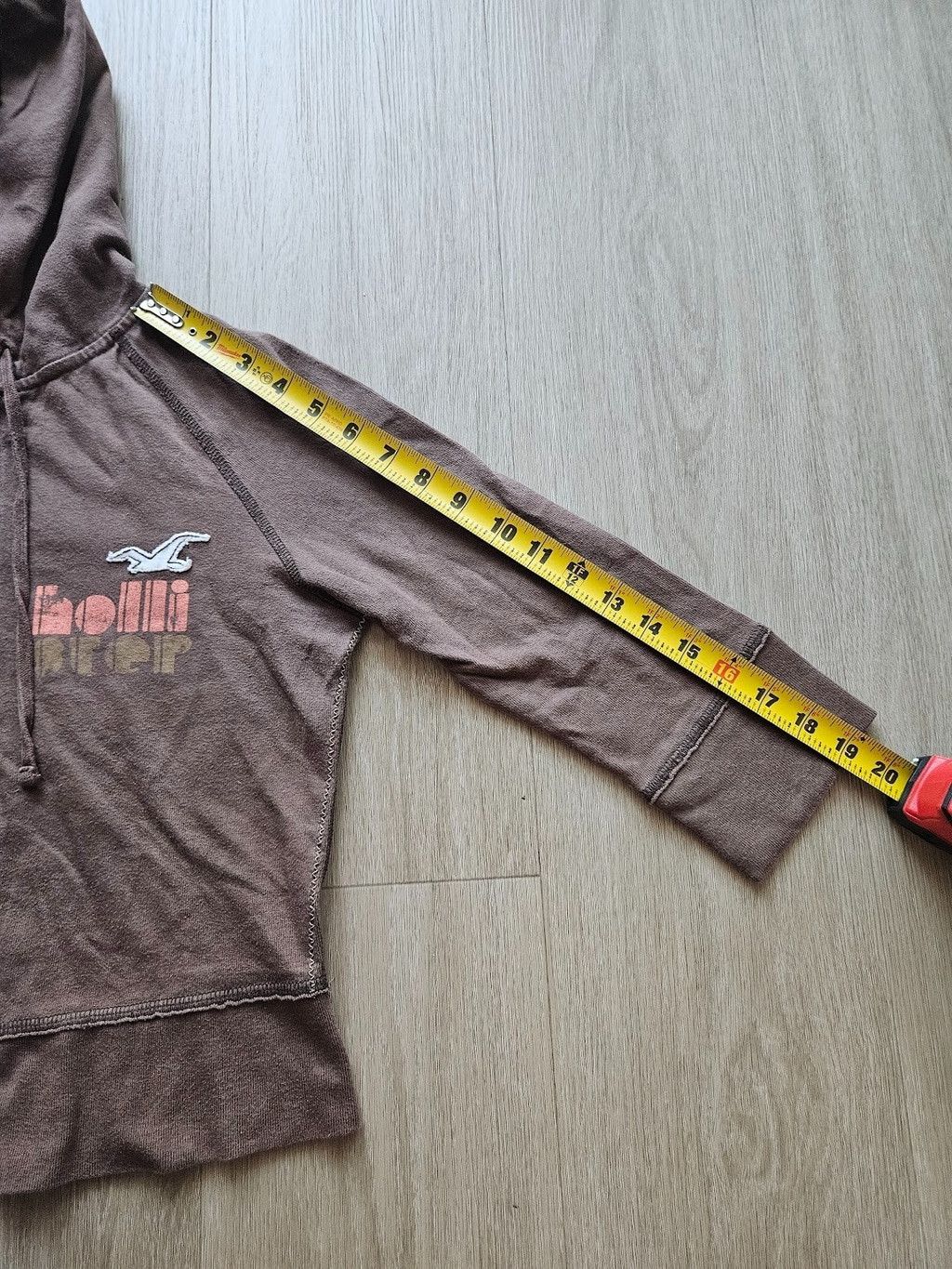 Hollister Hollister Brown Zip Hoodie Large Distressed Surf Graphic Y2K Size L / US 10 / IT 46 - 8 Thumbnail