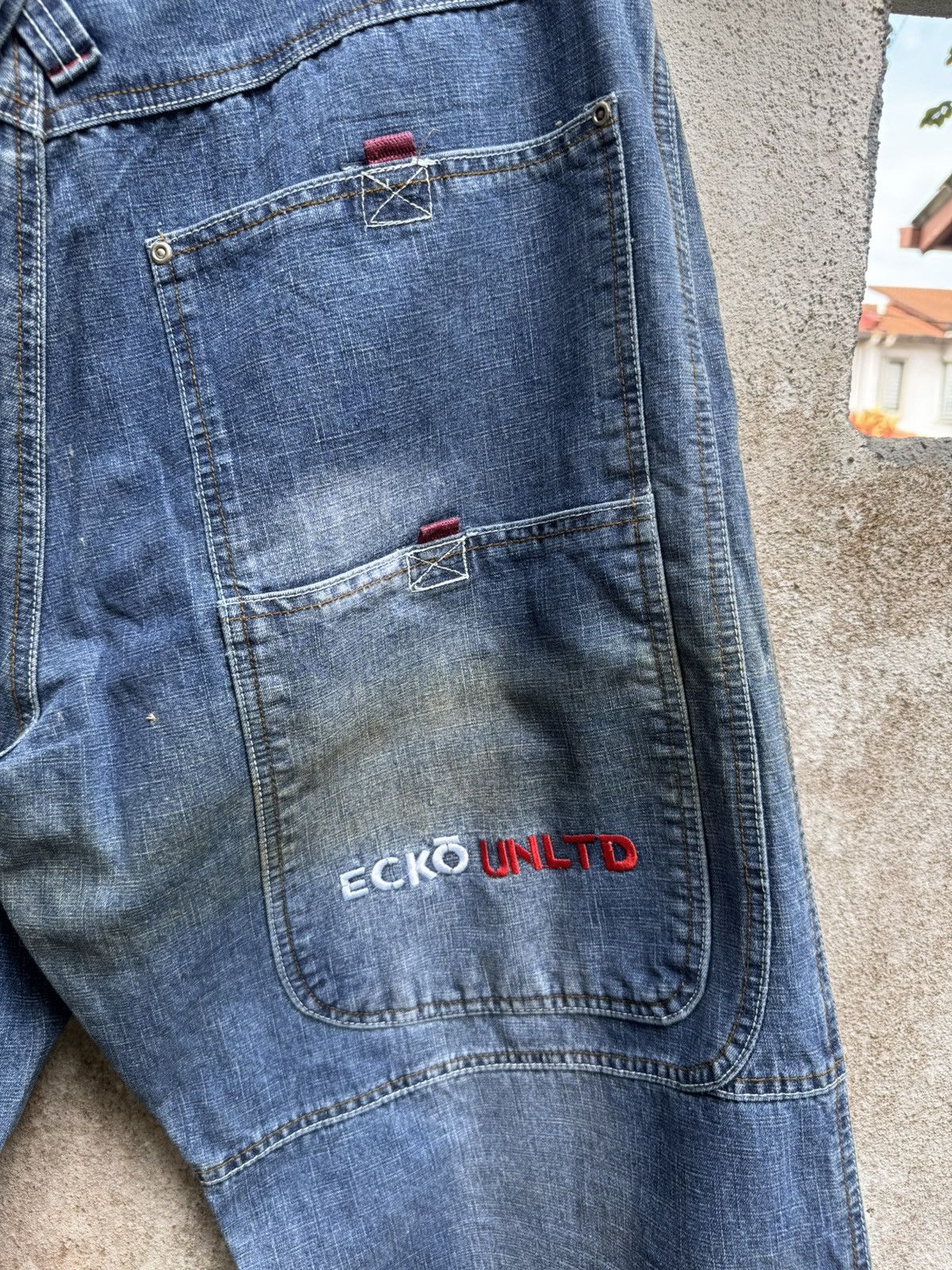 Ecko Unltd. × If Six Was Nine × Tornado Mart Vintage 90s ECKO UNLTD Flare HipHop Baggy Pants BOSS02 Size US 38 / EU 54 - 12 Thumbnail