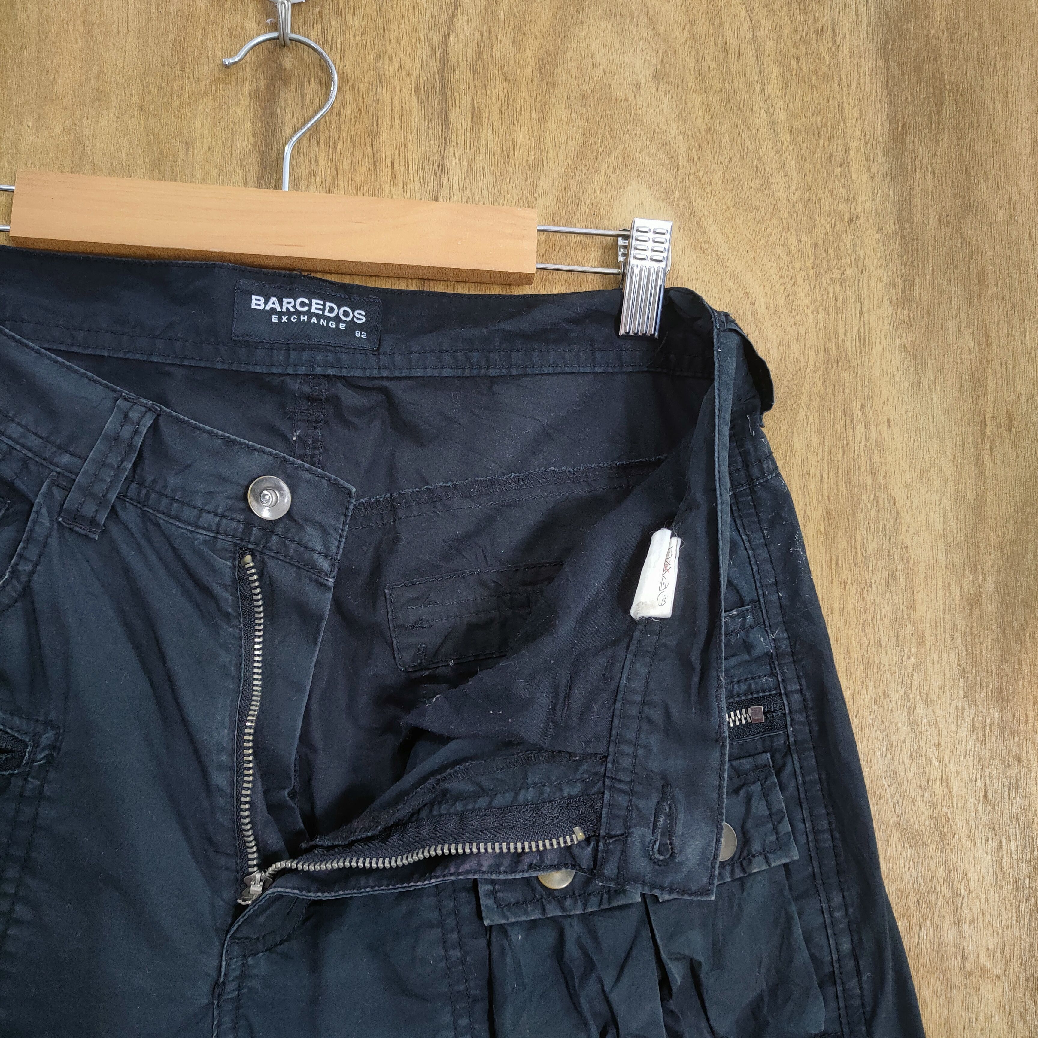 Japanese Brand BARCEDOS BLACK MULTIPOCKET CARGO PANTS Size US 32 / EU 48 - 9 Thumbnail