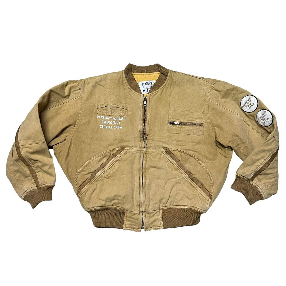 Japanese Brand Person’s For Men Big Logo Bomber Jacket Size US M / EU 48-50 / 2 - 2 Thumbnail