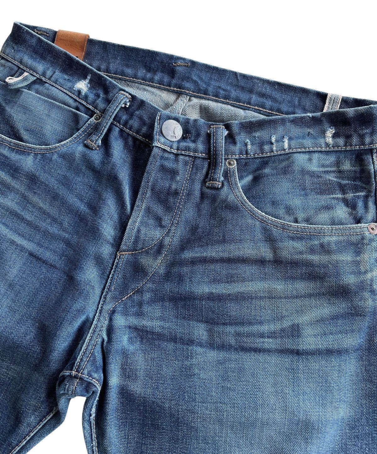 MATiAS Matias Pacheco Hand Tailored Distressed Selvedge Denim Size US 31 - 9 Thumbnail