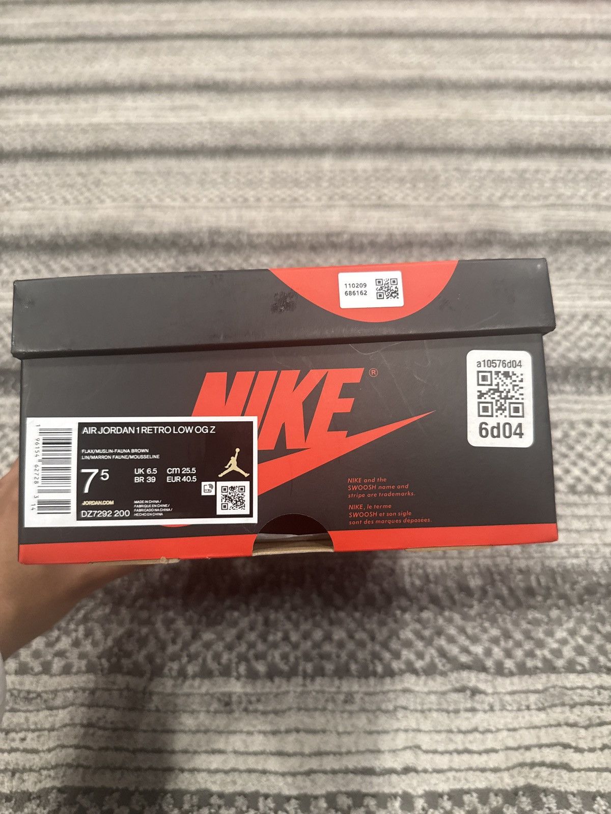 Nike Zion Williamson x Air Jordan 1 Retro Low OG 'Voodoo' Size US 7.5 / EU 40-41 - 9 Thumbnail