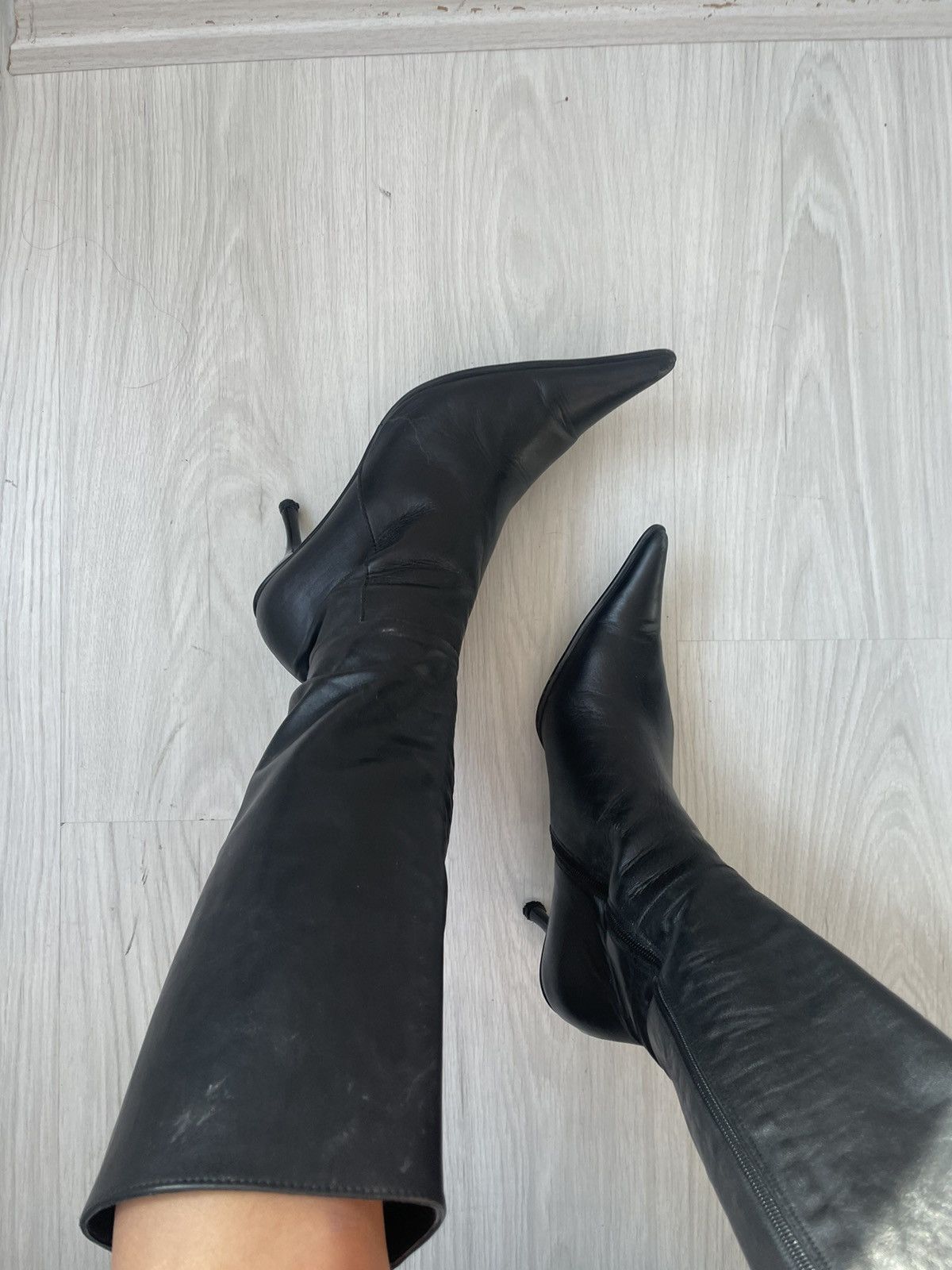Vintage y2k leather boots Size US 6.5 / IT 36.5 - 4 Thumbnail
