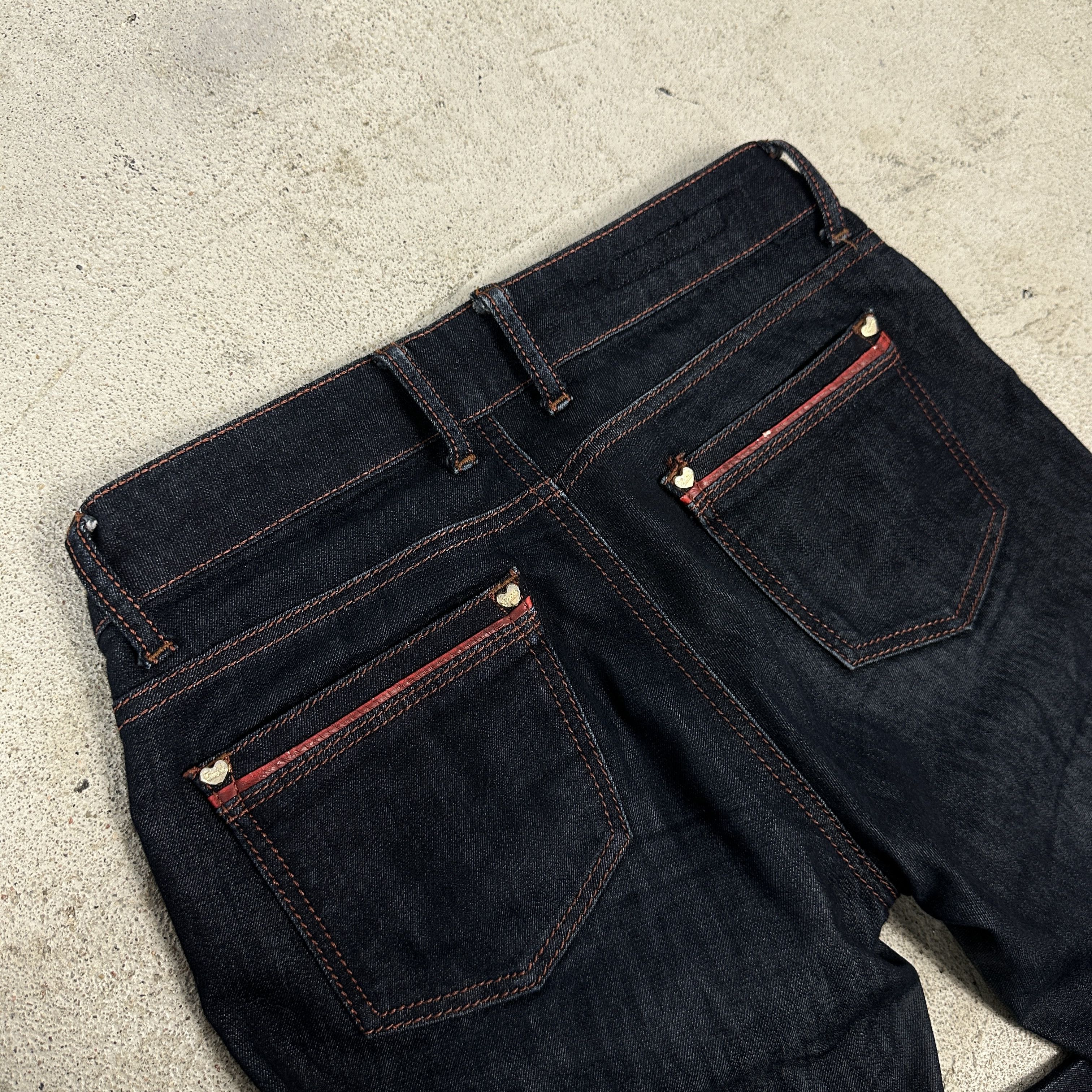 Gucci × Vintage Vintage Y2K Casual Avant Garde Gucci Heart Jeans Size 29" - 7 Thumbnail