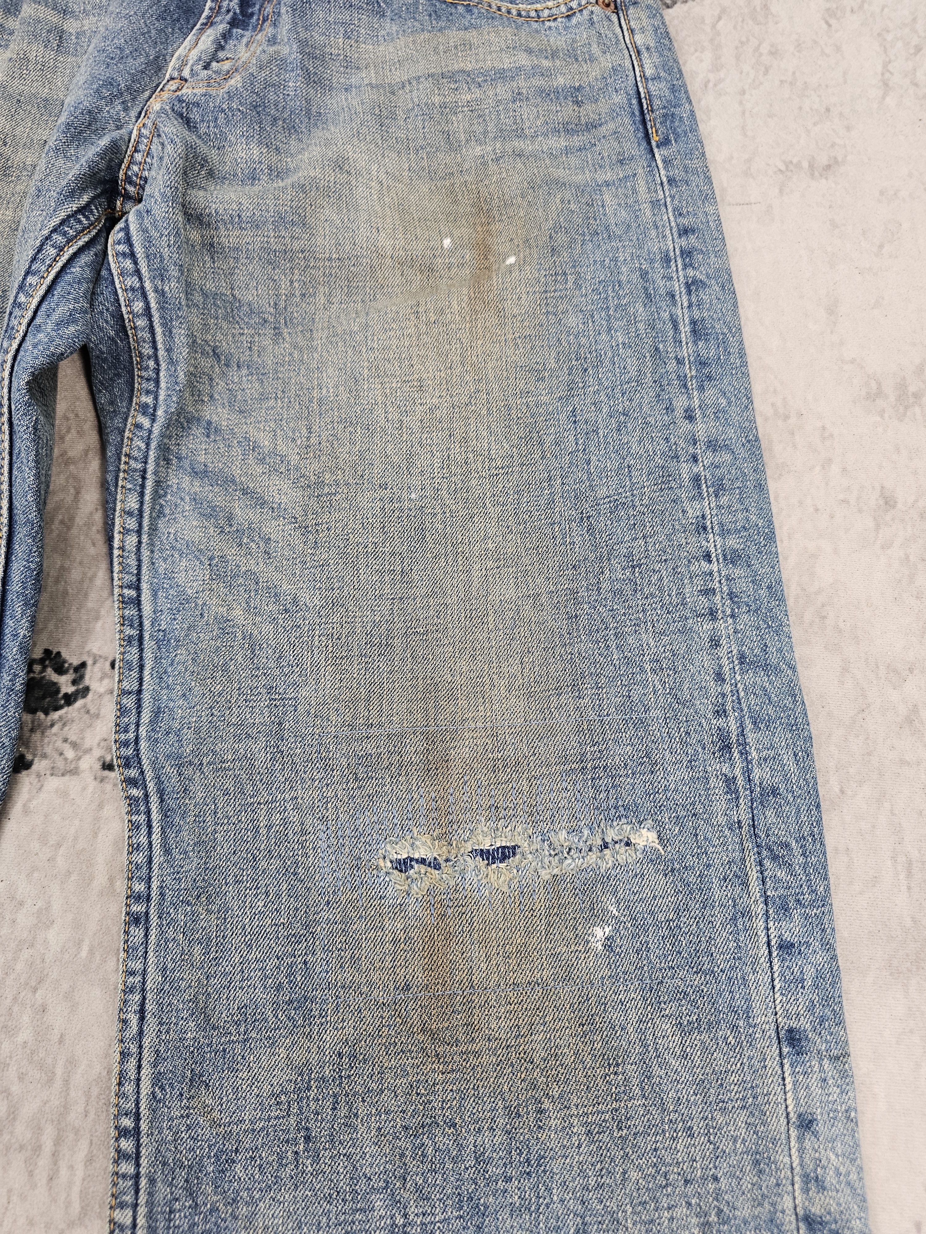 Levi's Vintage Clothing Vtg Levis 503 Rusty Faded Ripped Jeans Size 32X32 L0417 Size US 32 / EU 48 - 3 Thumbnail