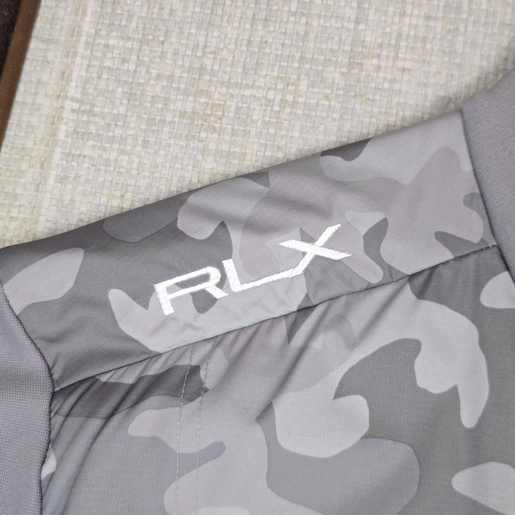 RLX Ralph Lauren RLX Ralph Lauren x Bettinardi Mens Medium 1/2 Zip Jacket Camo Gray Golf Windbreaker Shirt Jacket Pullover Size US M / EU 48-50 / 2 - 6 Thumbnail