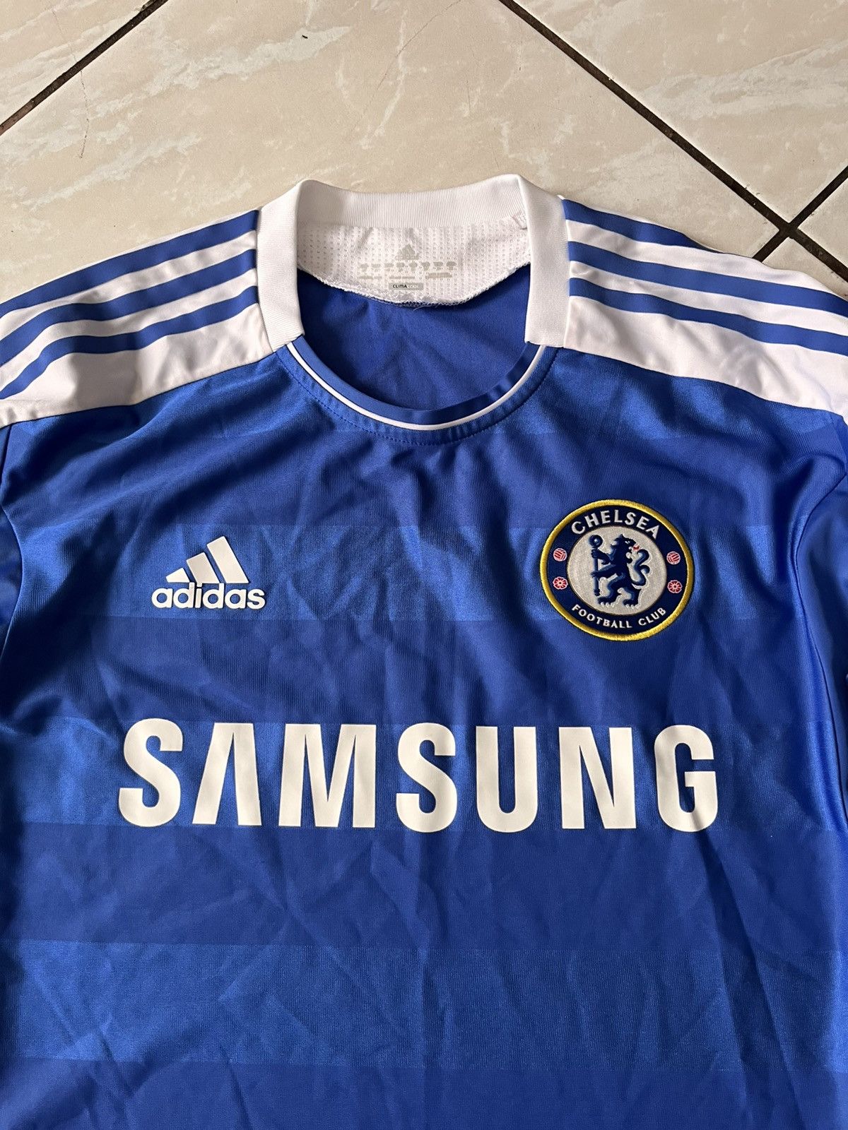 Adidas Chelsea Adidas 2011/2012 Home Long Sleeve Player Issue Shirt Size US M / EU 48-50 / 2 - 2 Thumbnail