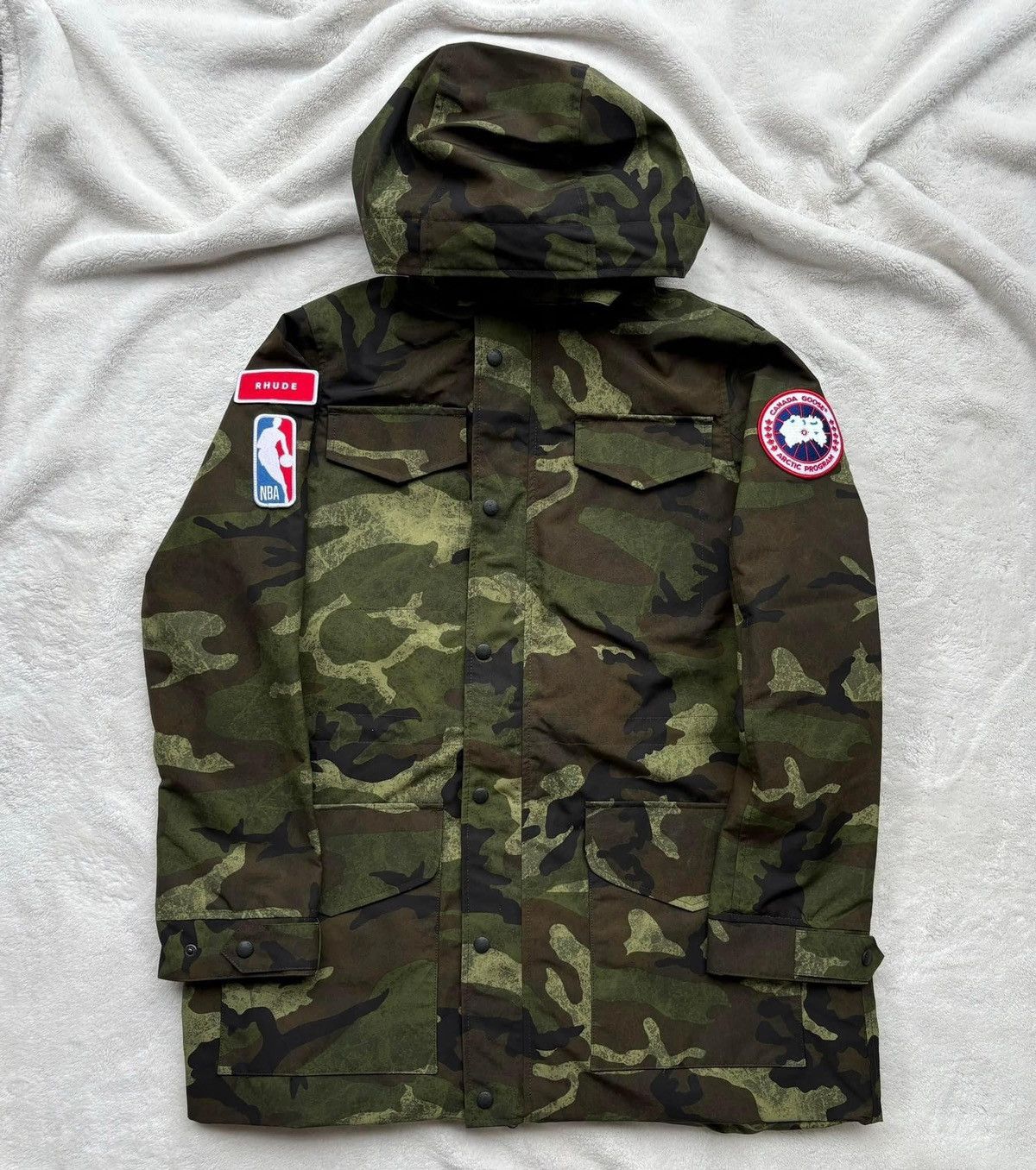 Canada Goose × NBA × Rhude Canada Goose x NBA x Rhude Washed Camo Portage Jacket Size US XXL / EU 58 / 5 - 1 Thumbnail