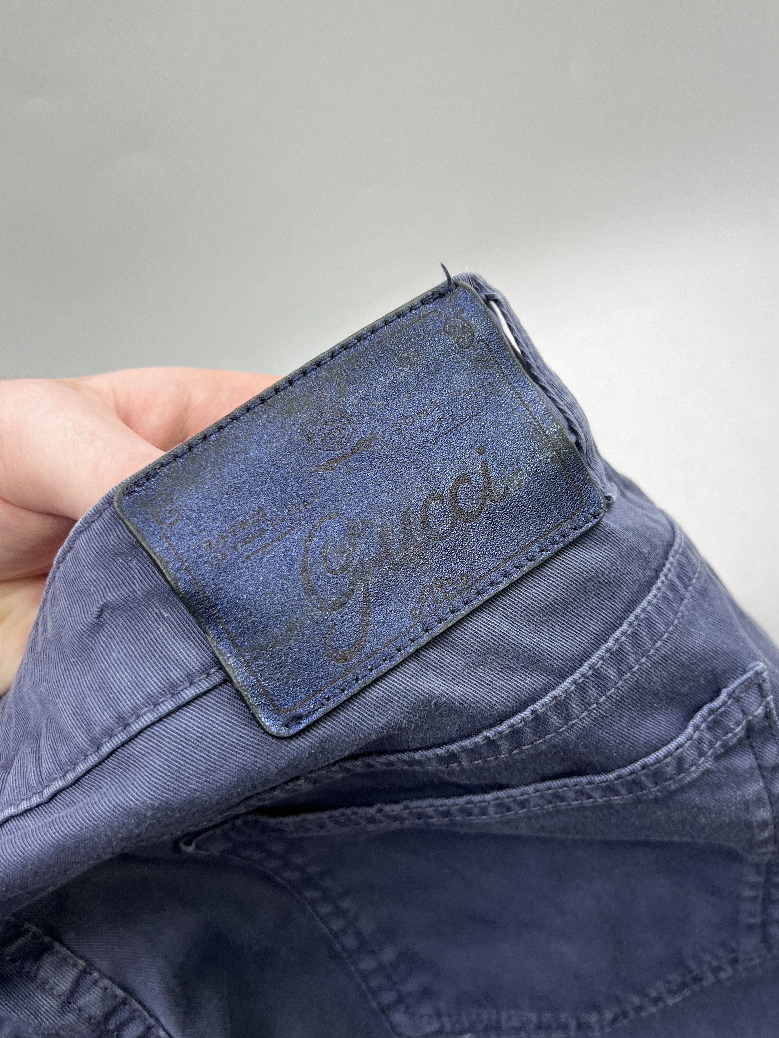 Gucci Gucci New Leggings Blue Denim Jeans Pants (Y0863) Size US 26 / EU 42 - 12 Thumbnail
