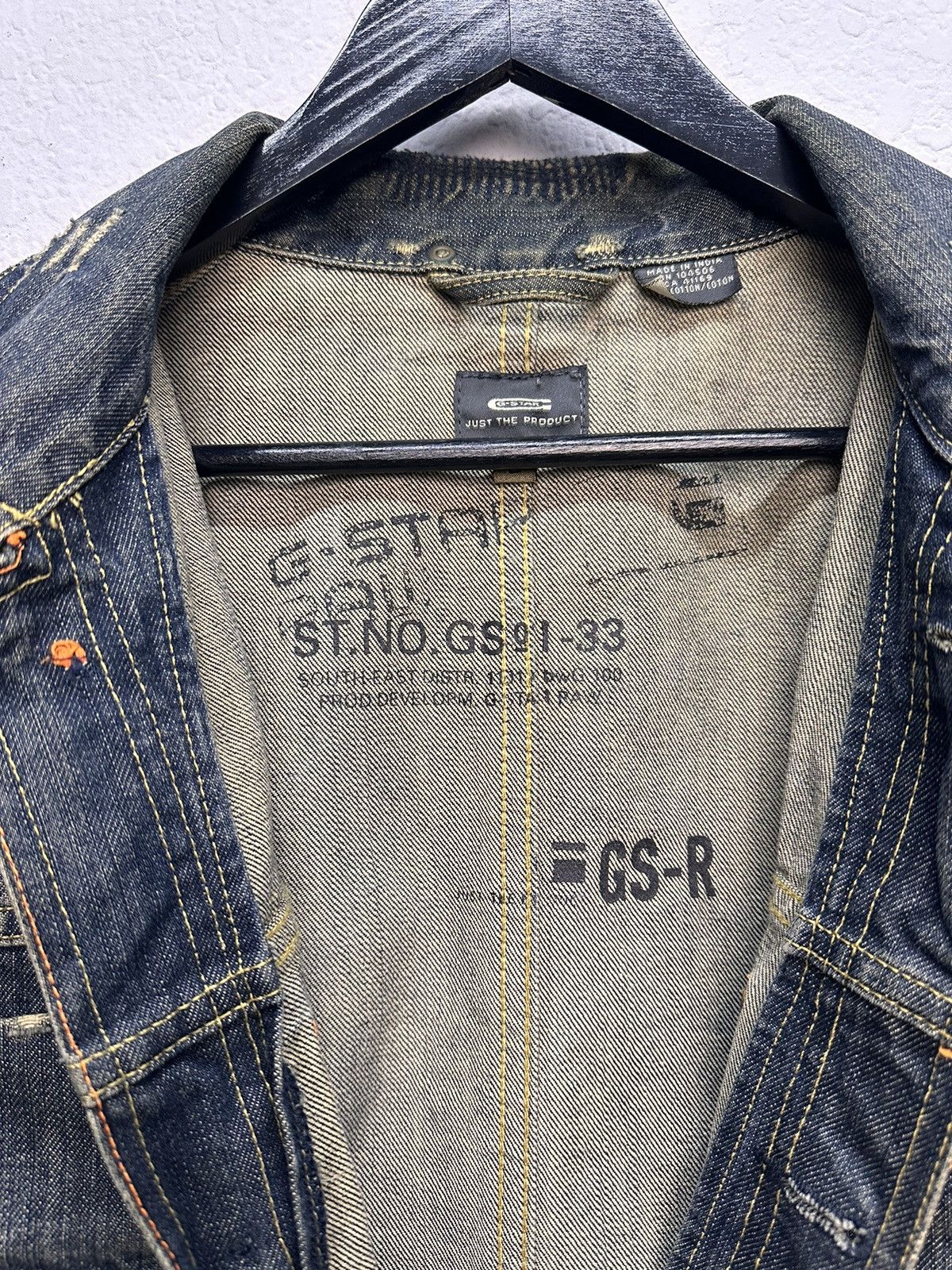 G-Star G-Star raw distressed denim jacket vintage workwear style Size US L / EU 52-54 / 3 - 11 Thumbnail